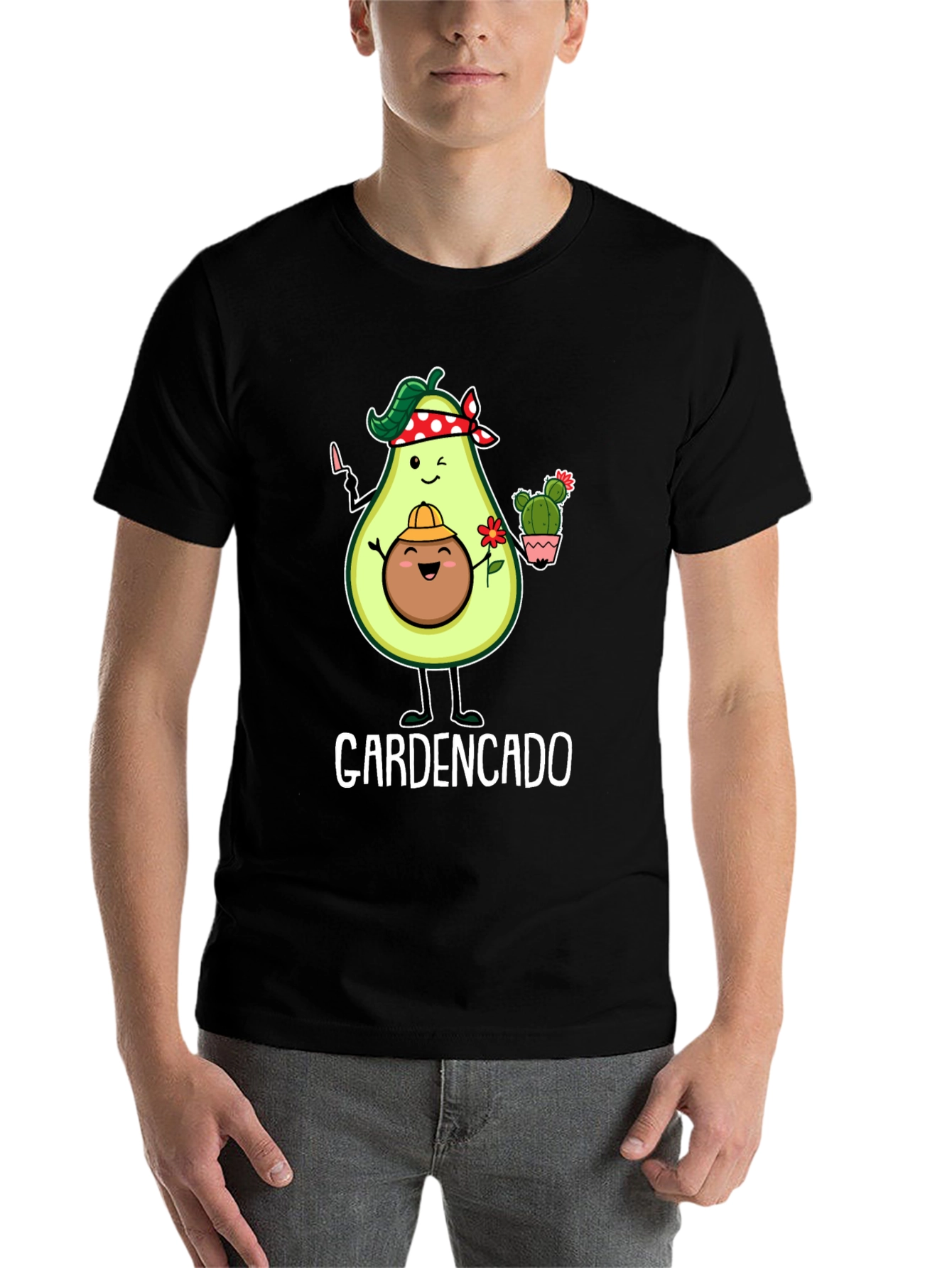 Black Gardencado Avocado Gardener T-Shirt view 7