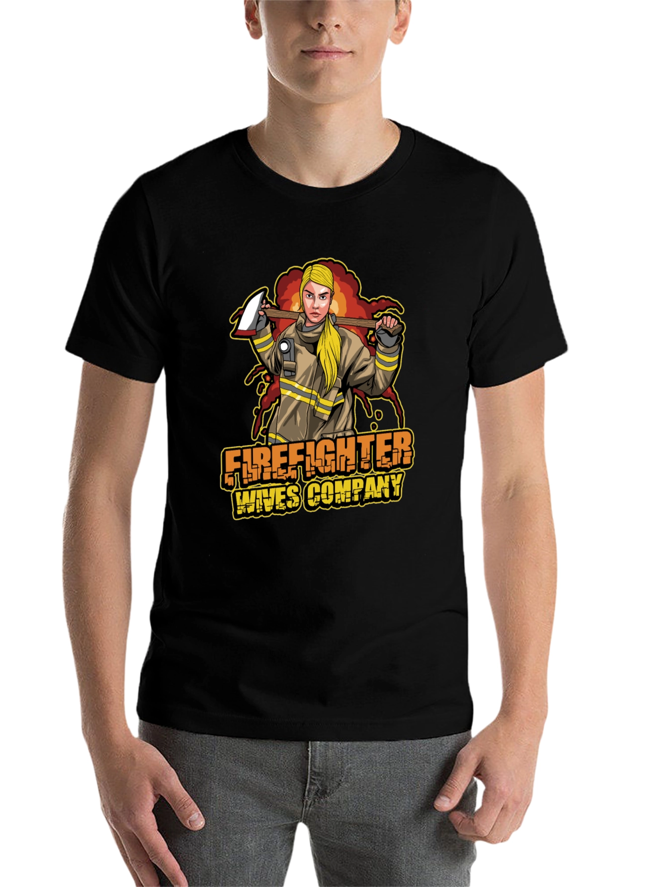 Firefighter Wives Company Graphic T-Shirt - 7