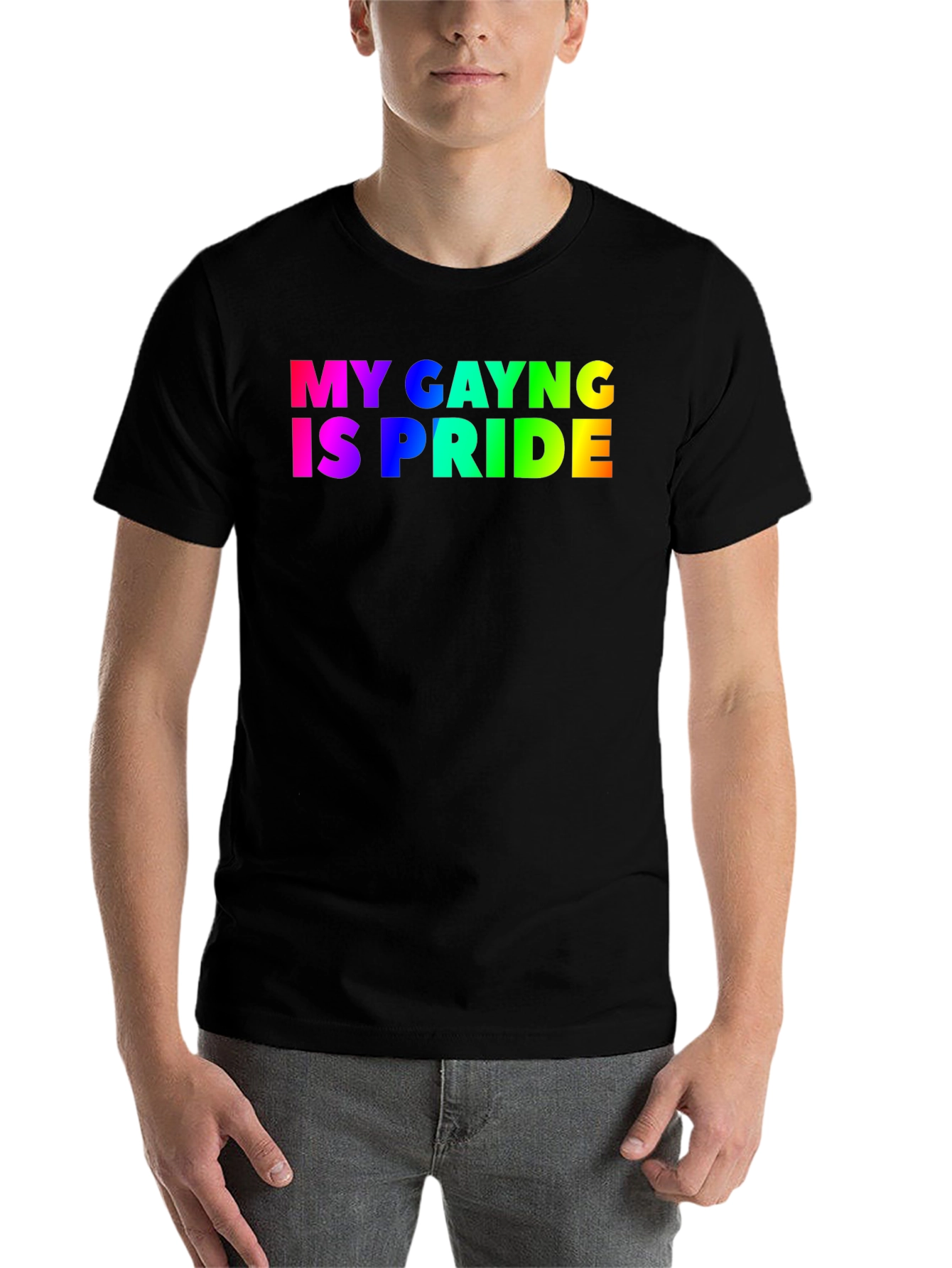 Black My Gayng Is Pride T-Shirt - Black LGBT Tee view 7