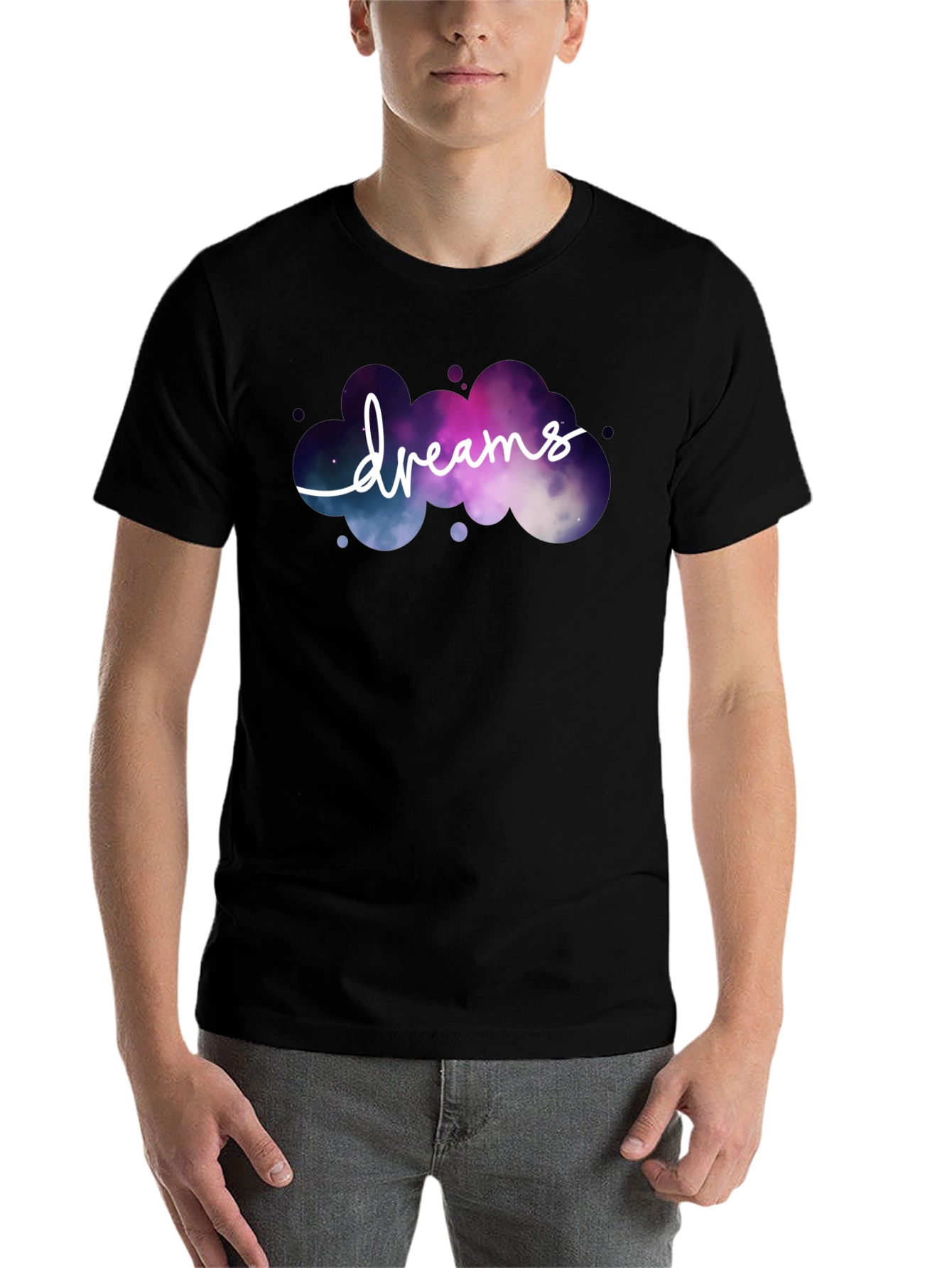 Black Dream Cloud Graphic T-Shirt - Unique Design view 7