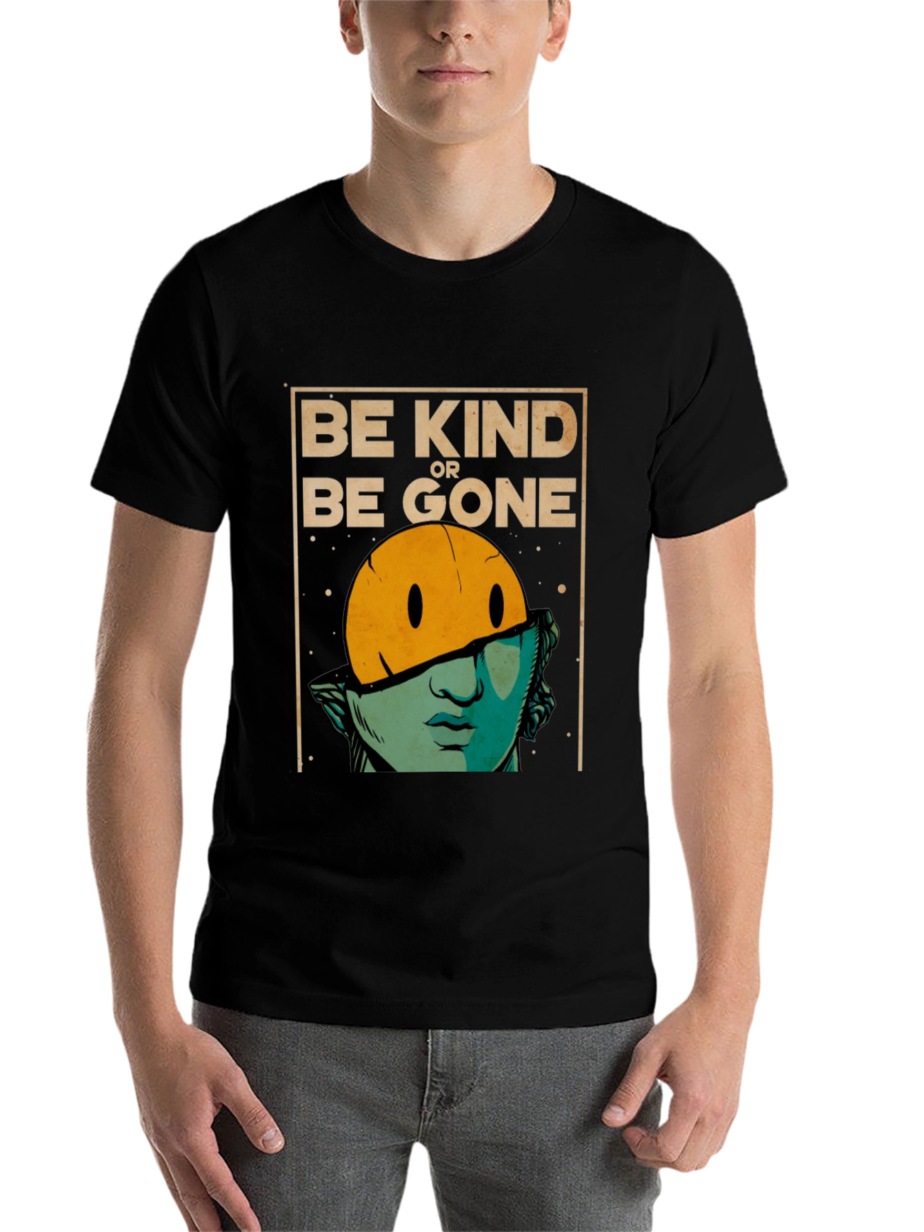 Black Be Kind or Be Gone Graphic T-Shirt view 7
