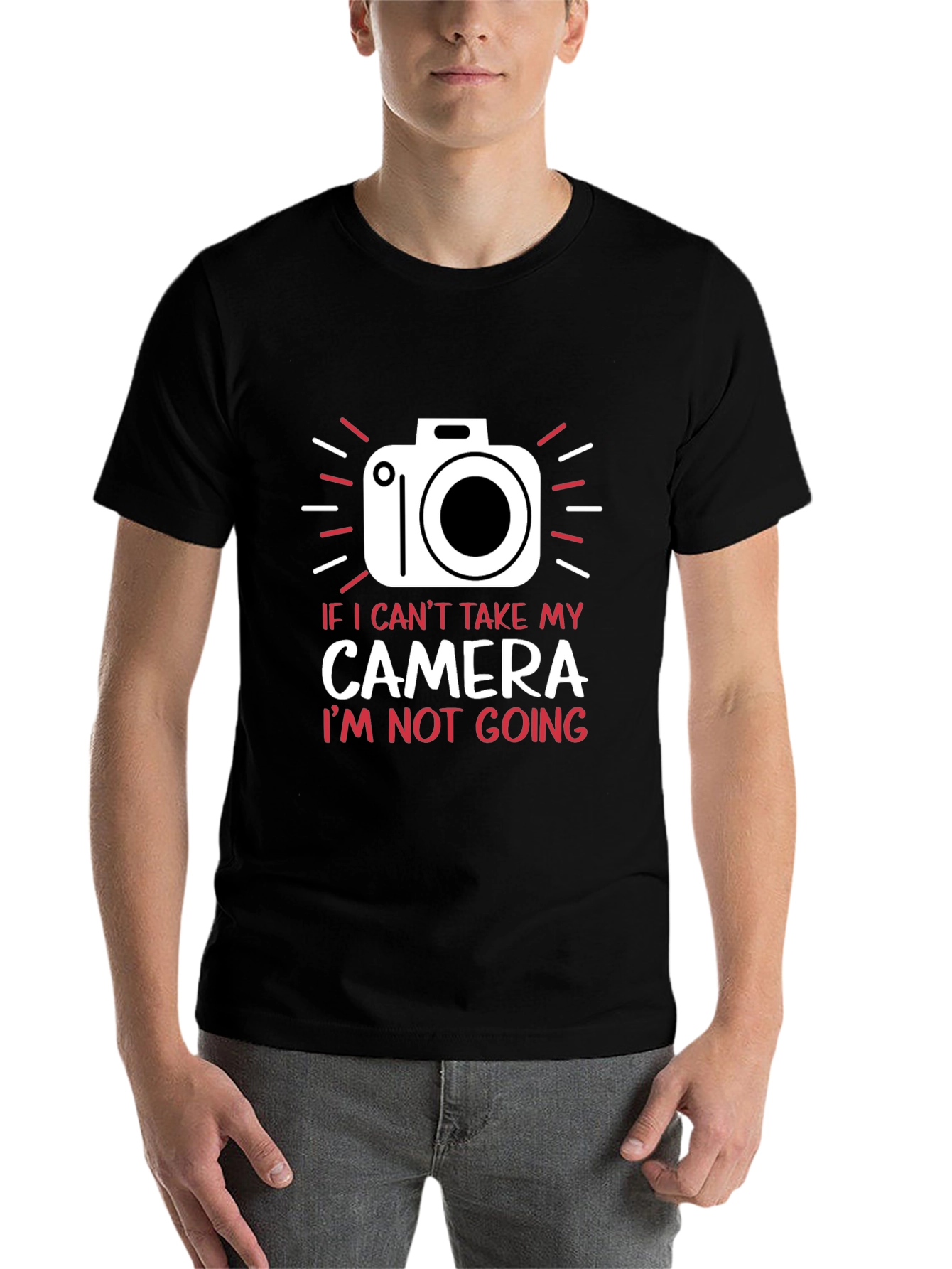 Black Camera Graphic T-Shirt - Photography Lover Tee view 7