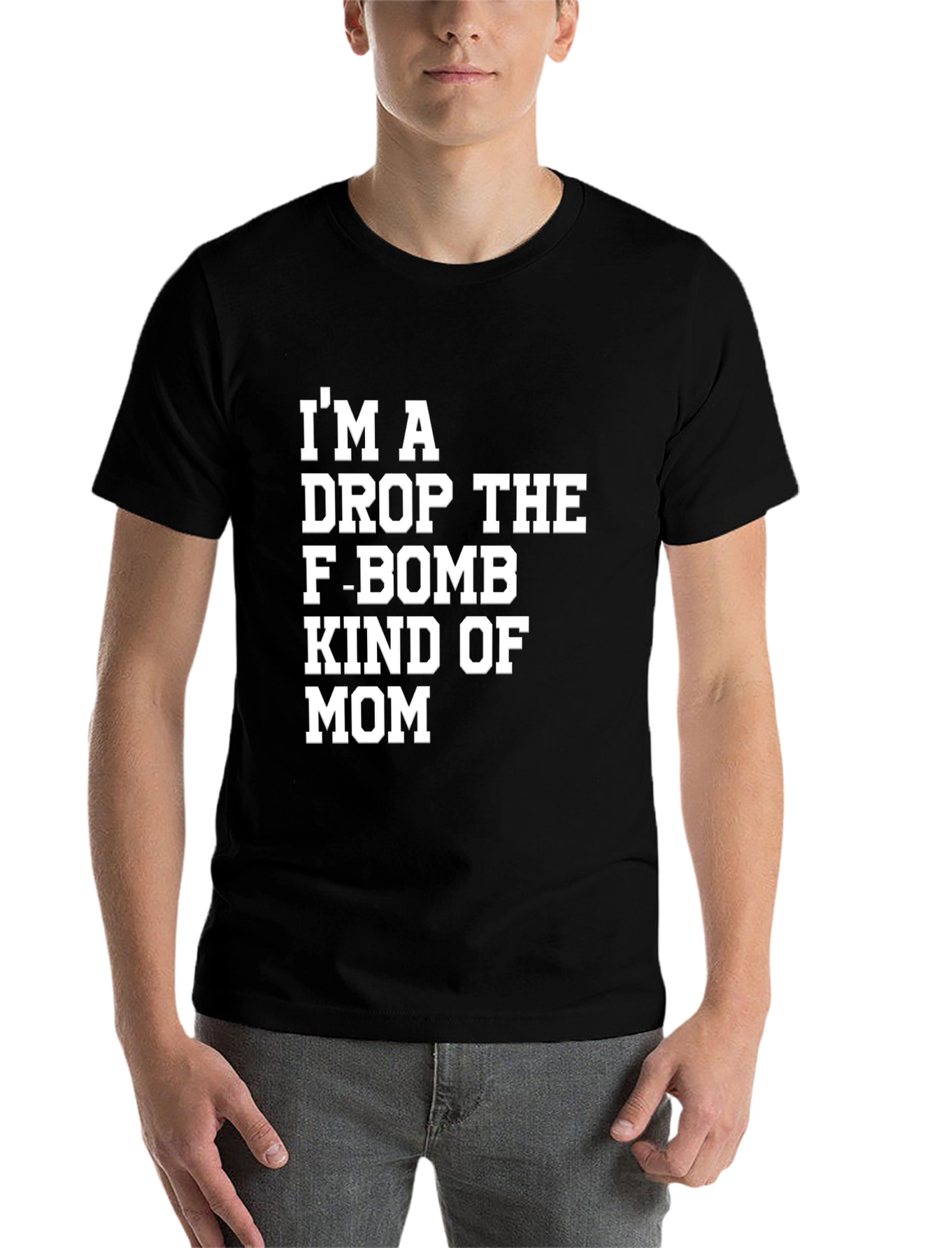 Black I'm A Drop The F-Bomb Kind of Mom T-Shirt view 7