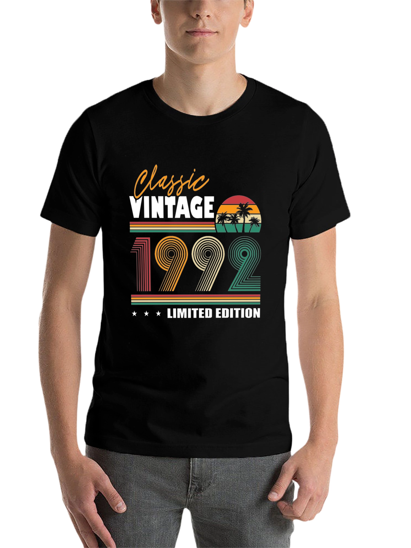 Black Classic Vintage 1992 Limited Edition T-Shirt view 7
