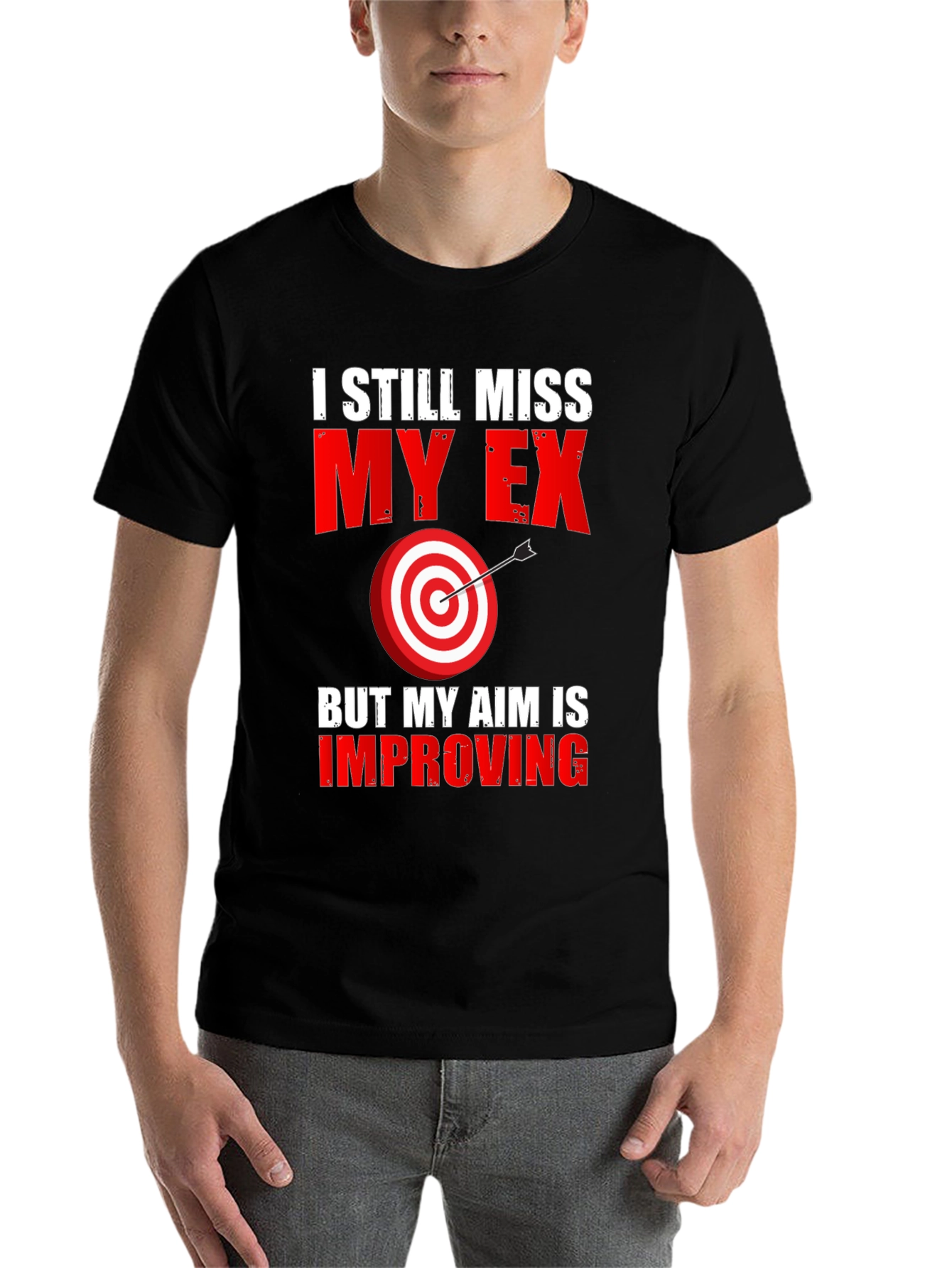 Black I Still Miss My Ex T-Shirt - Funny Graphic Tee view 7