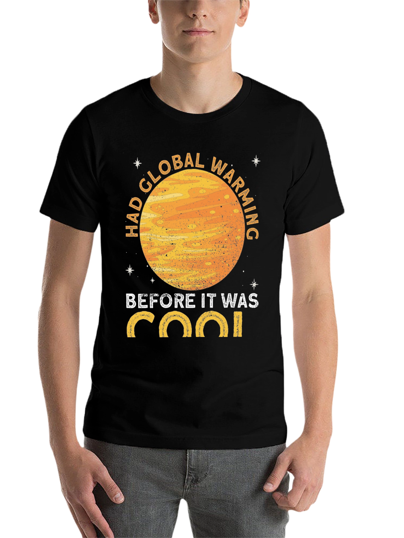 Black Had Global Warming Before It Was Cool Graphic T-Shirt view 7