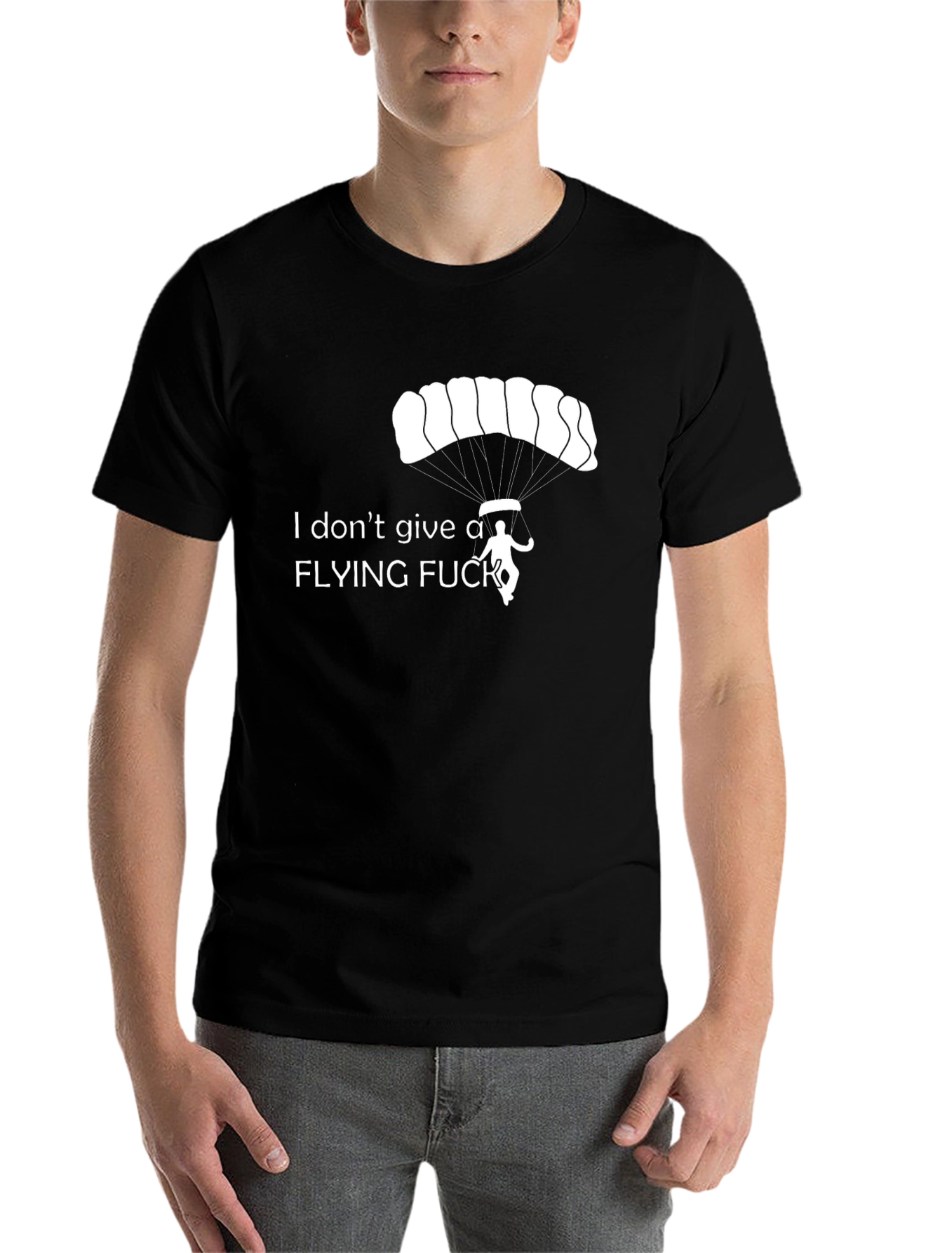 Black I Don't Give a Flying F*ck T-Shirt view 7