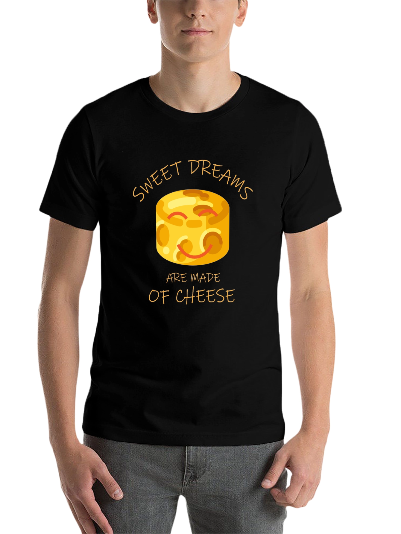 Black Sweet Dreams Are Made of Cheese T-Shirt view 7