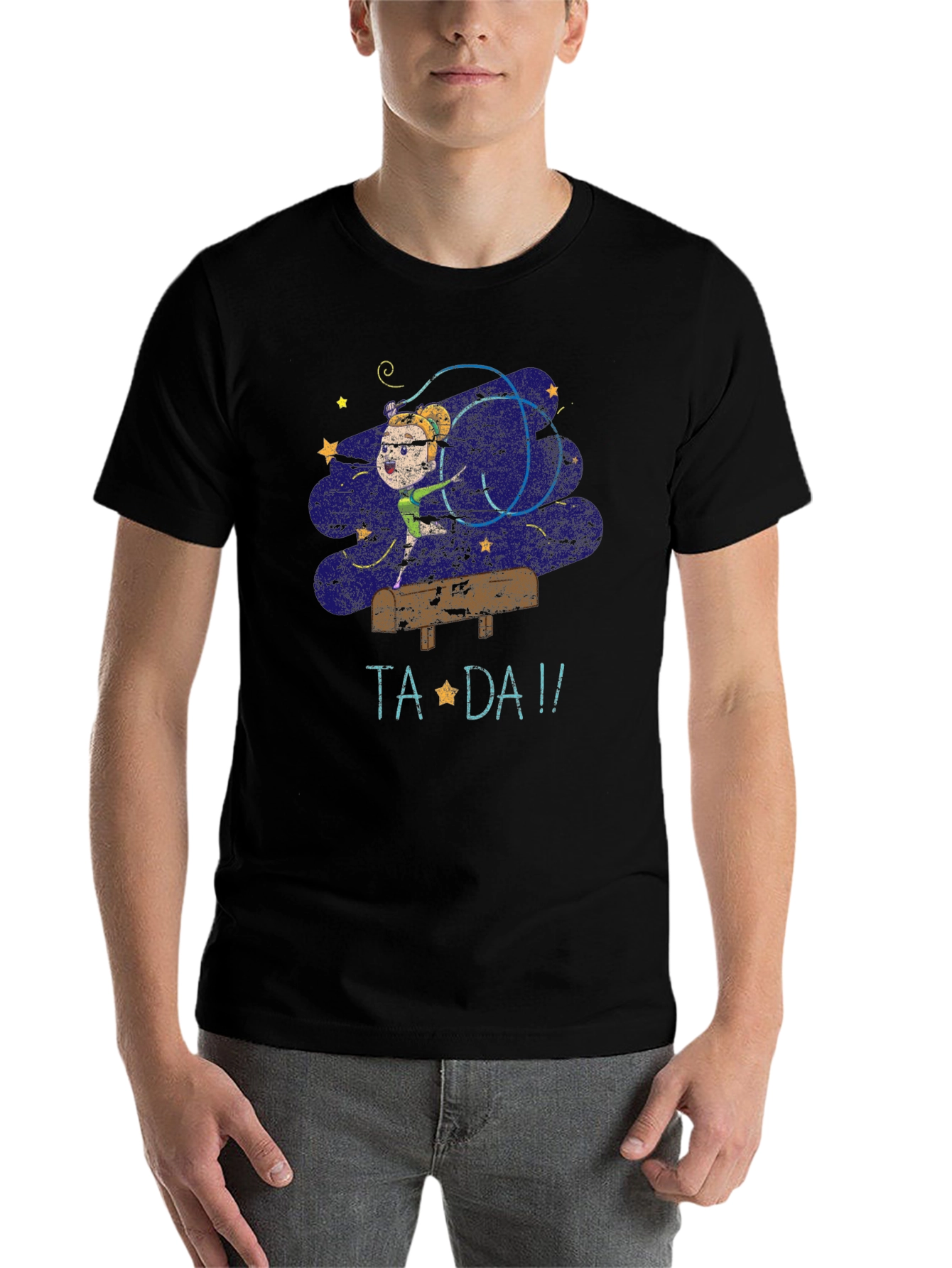 Black Ta Da! Gymnastics T-Shirt view 7