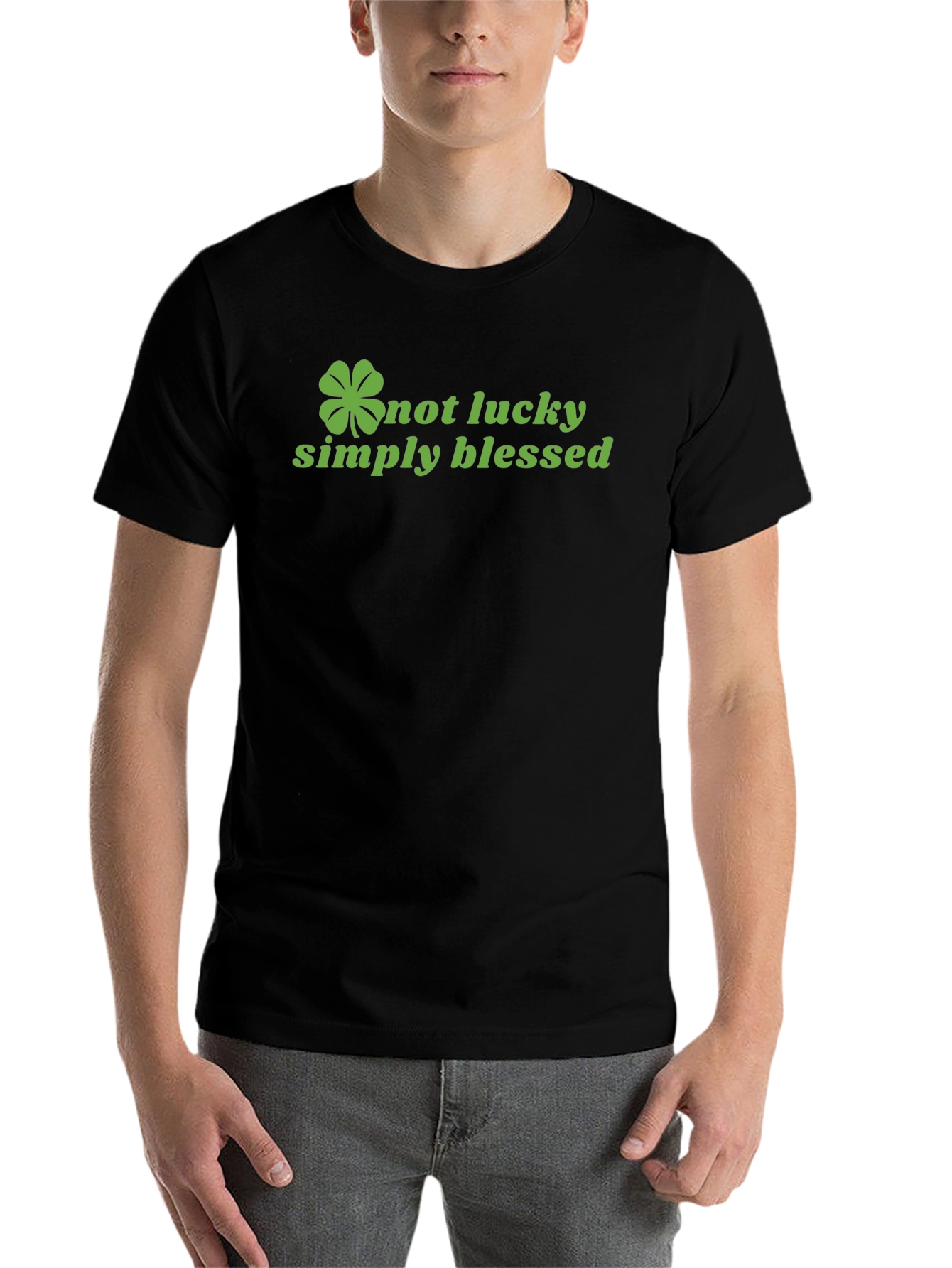 Black Simply Blessed Graphic Tee - St. Patrick's Day view 7