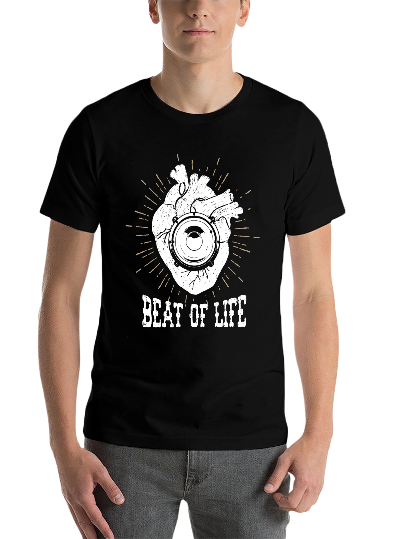 Beat of Life Graphic Tee - Music Lover Shirt - 7