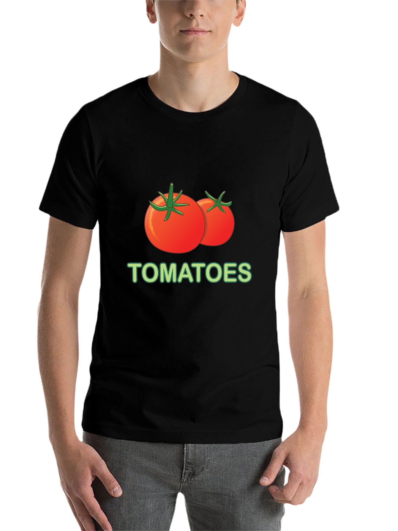 Black Tomato T-Shirt - Graphic Print Tee view 7