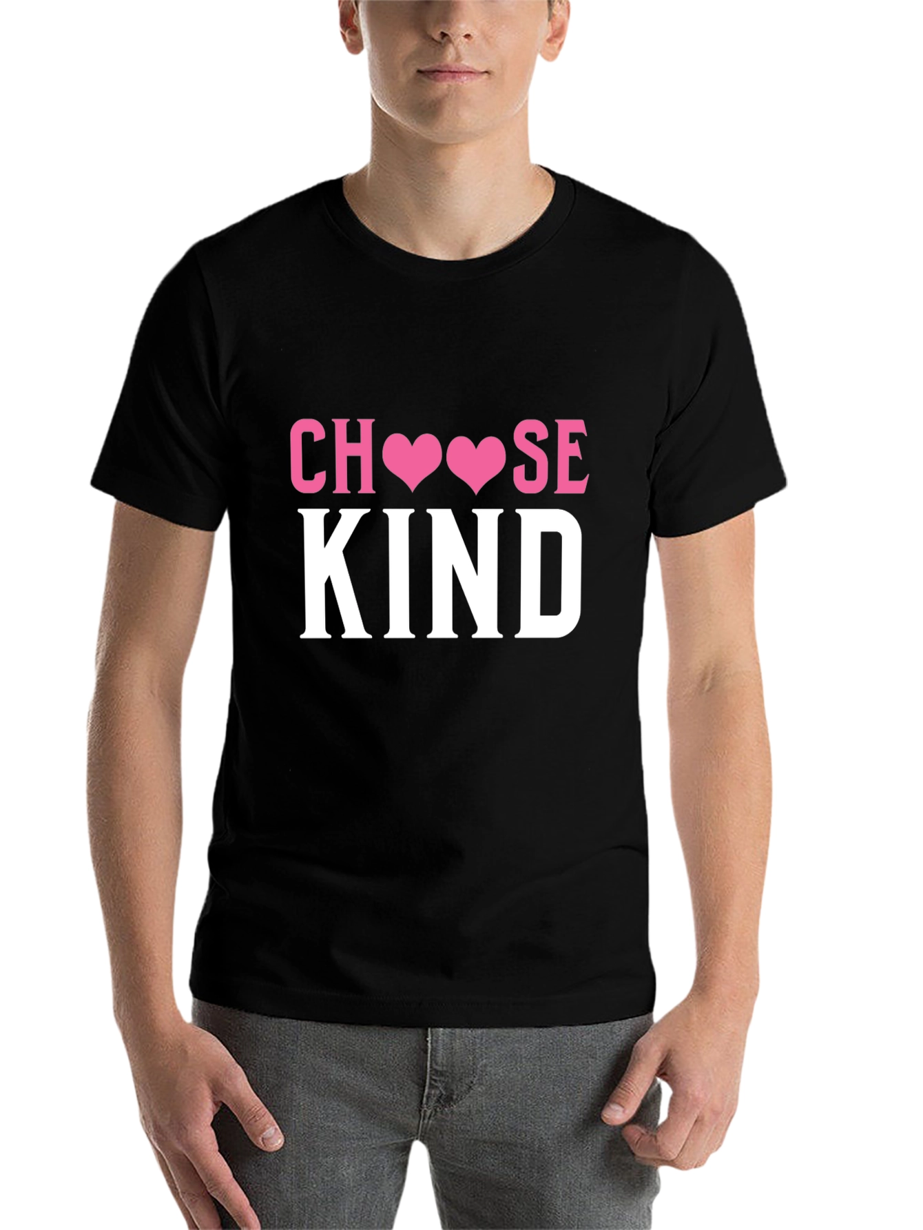 Black Choose Kind T-Shirt - Positive Message Tee view 7