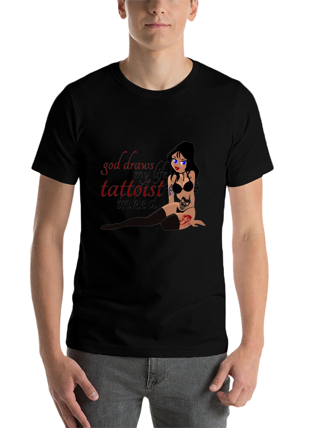 Black Inked Tattooist T-Shirt view 7