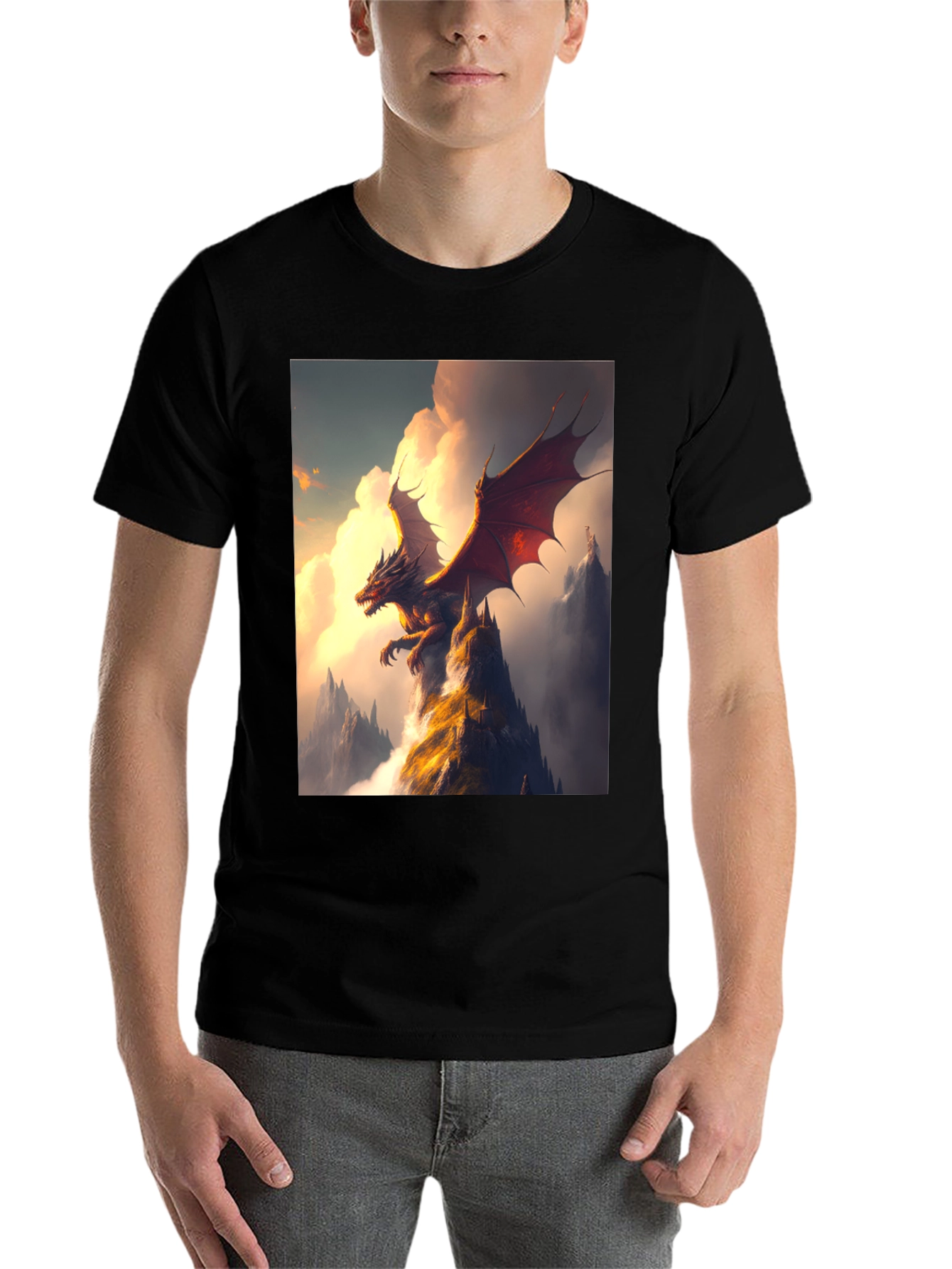 Black Dragon Peak Black T-Shirt view 7