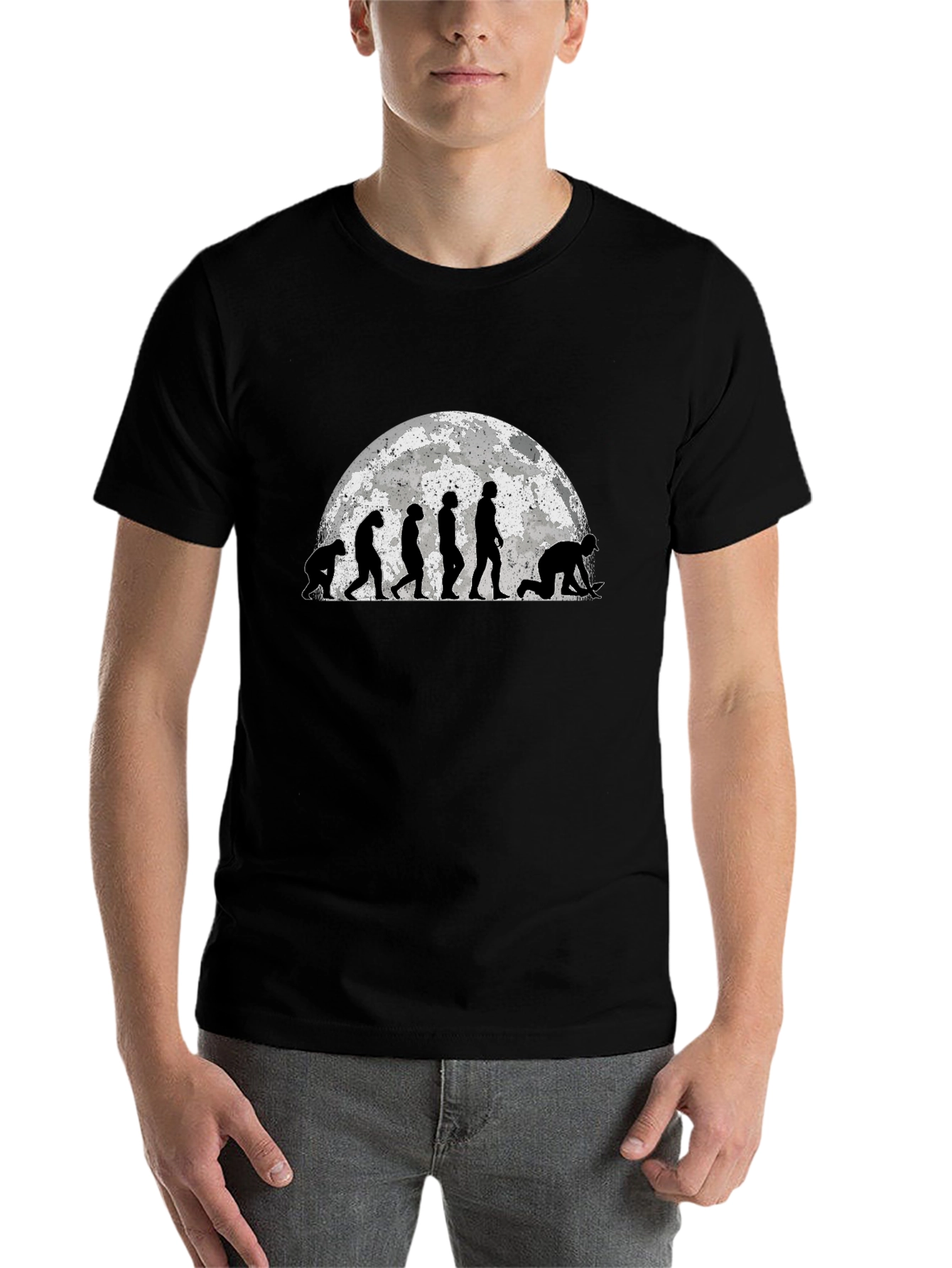 Black Evolution to Digger Black T-Shirt Funny Gift Idea view 7