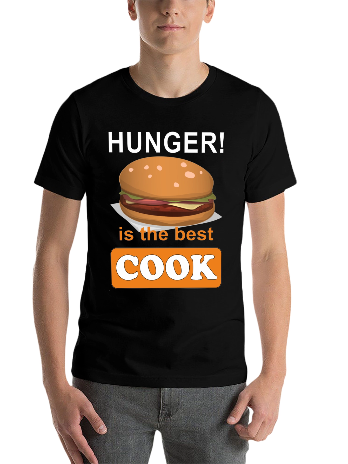 Black Hunger is the Best Cook T-Shirt - Foodie Apparel view 7