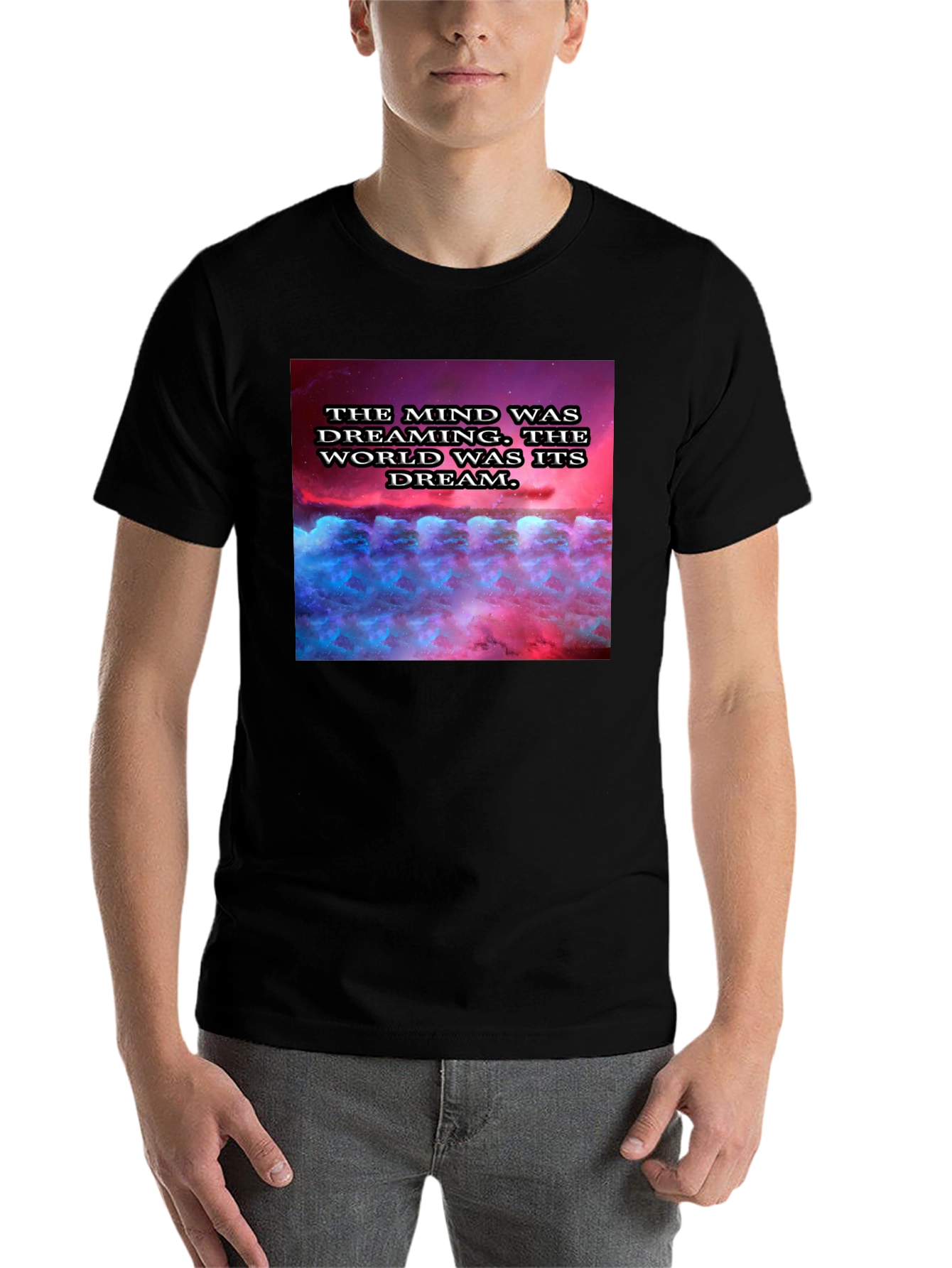 Black Mind Dreaming T-Shirt - Unique Graphic Tee view 7