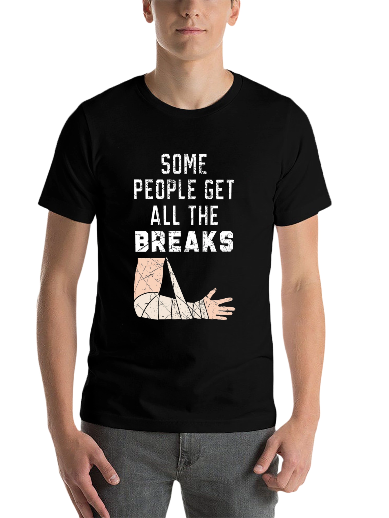 Black Some People Get All The Breaks T-Shirt view 7