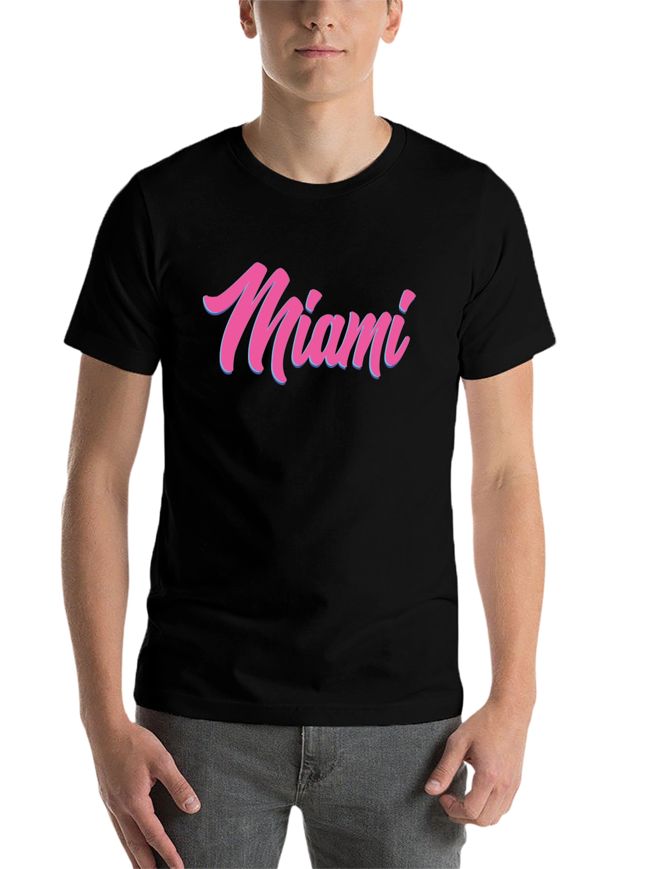 Miami Script T-Shirt - Retro Style Tee - 7