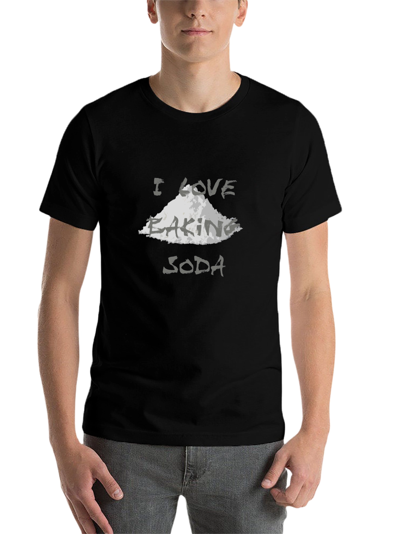 Black I Love Baking Soda Graphic T-Shirt - Black view 7