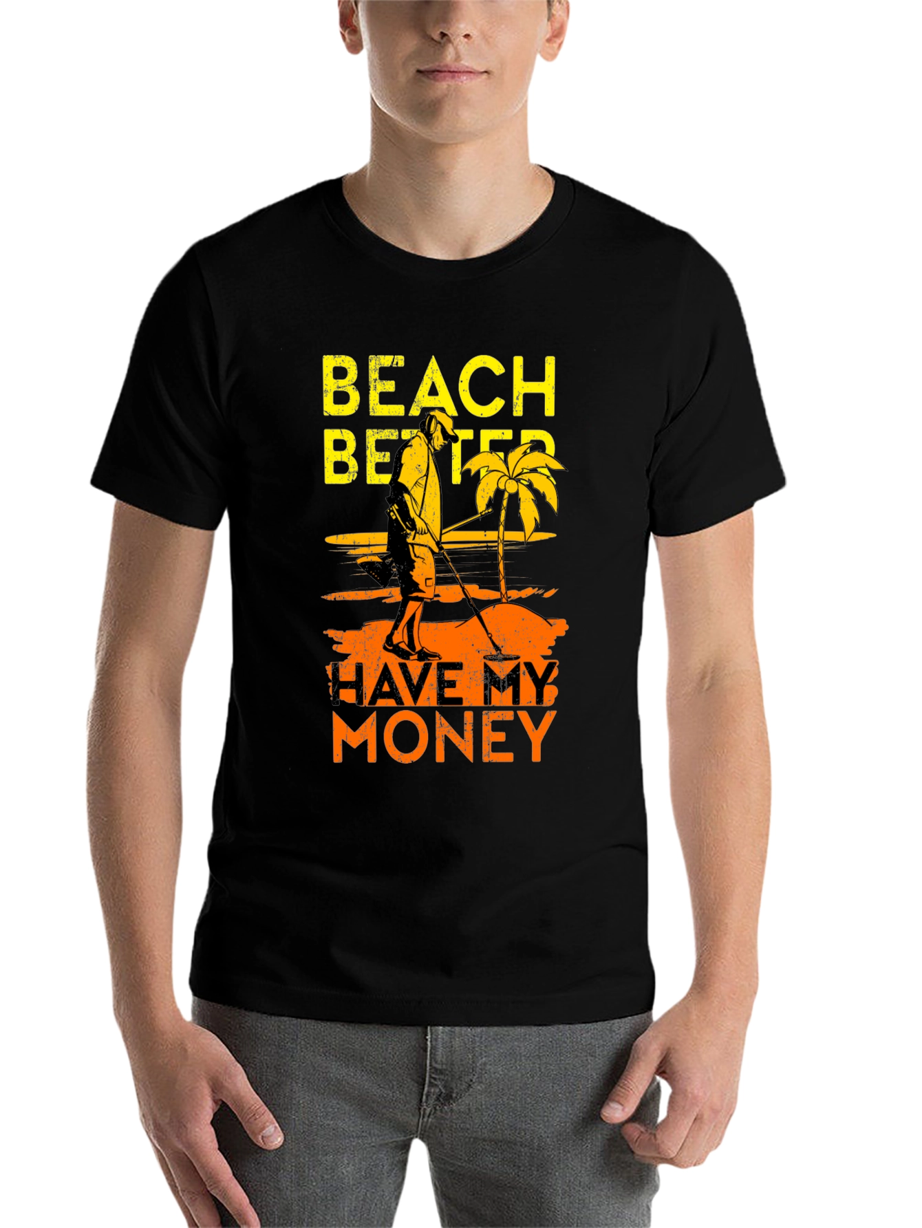Black Beach Better Have My Money Graphic T-Shirt view 7