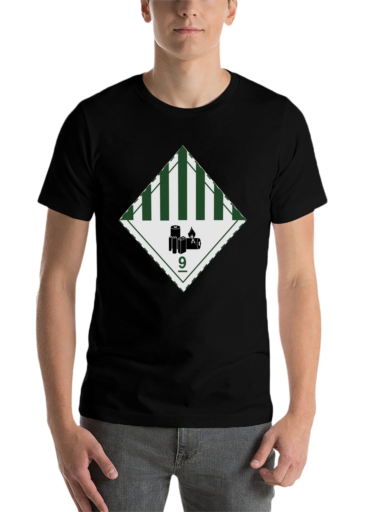 Black Class 9 Hazard T-Shirt - Miscellaneous Dangerous Goods view 7