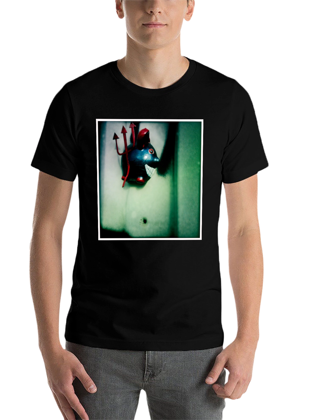 Black Devil Pig T-Shirt view 7