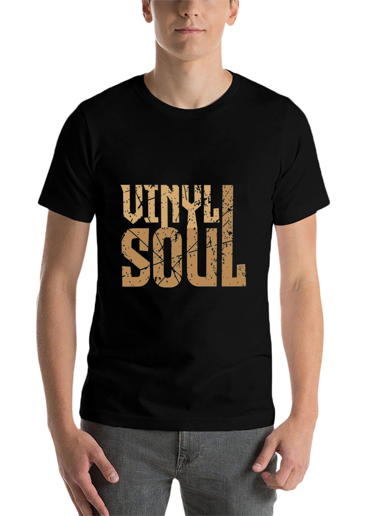 Black Vinyl Soul Black Graphic Tee view 7
