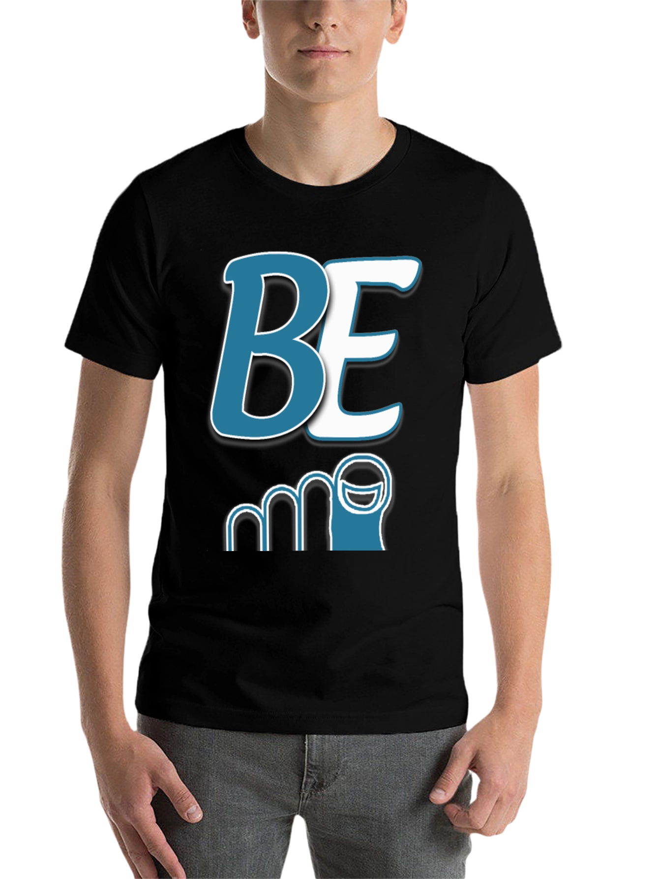 Black Be Toe T-Shirt Funny Pun Design view 7