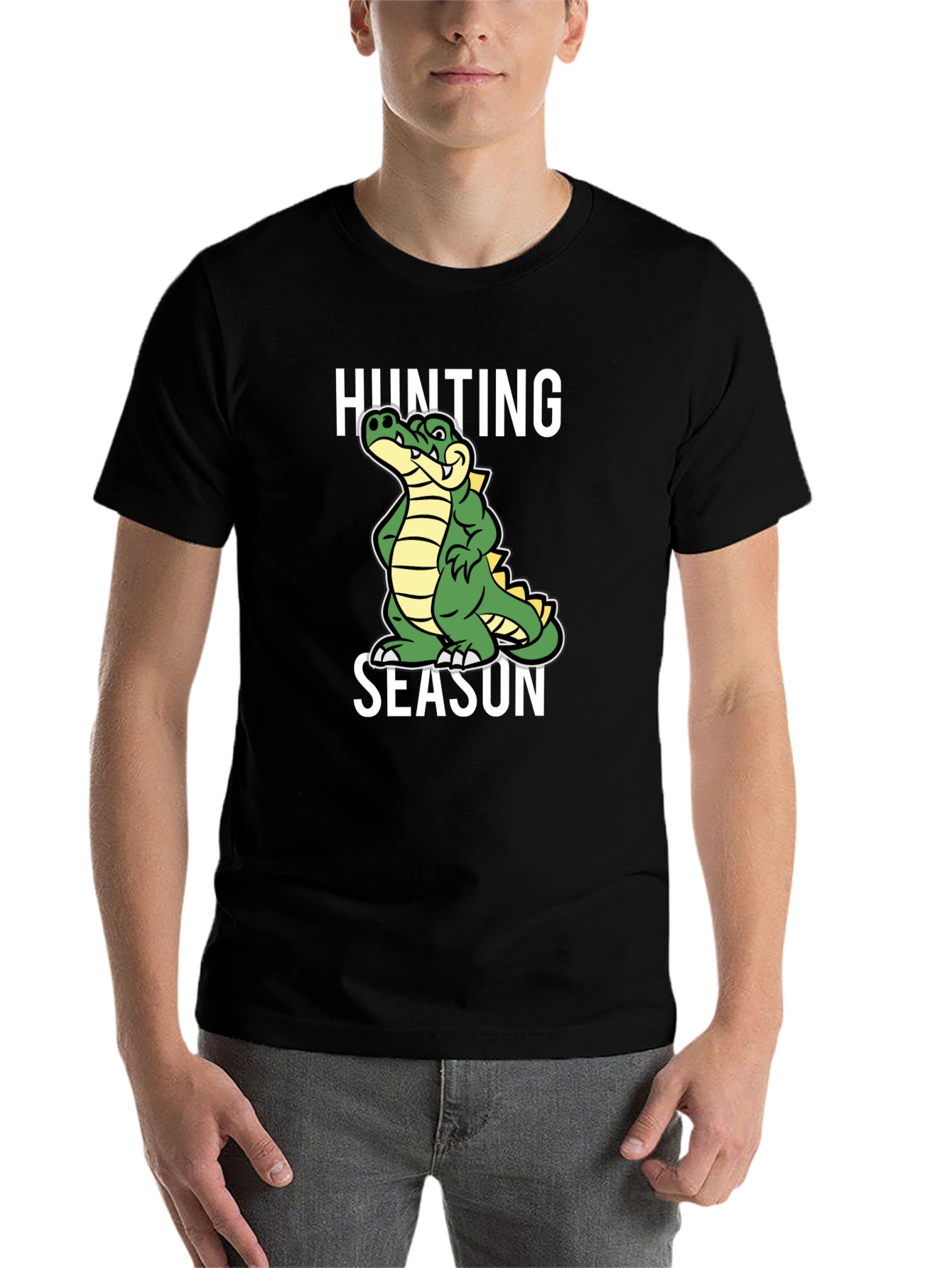 Black Hunting Season Alligator T-Shirt - Black view 7