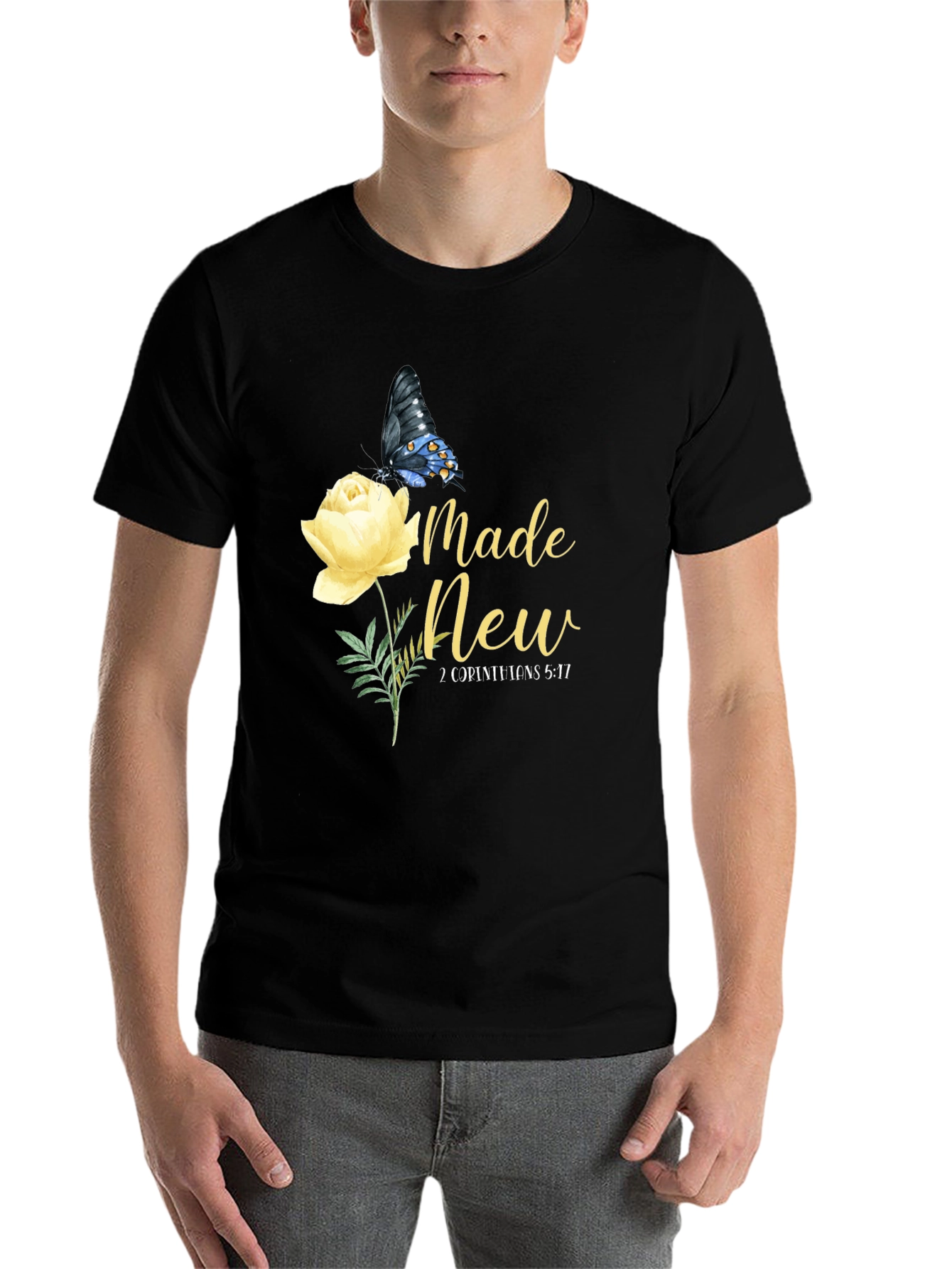 Black Made New Graphic T-Shirt view 7