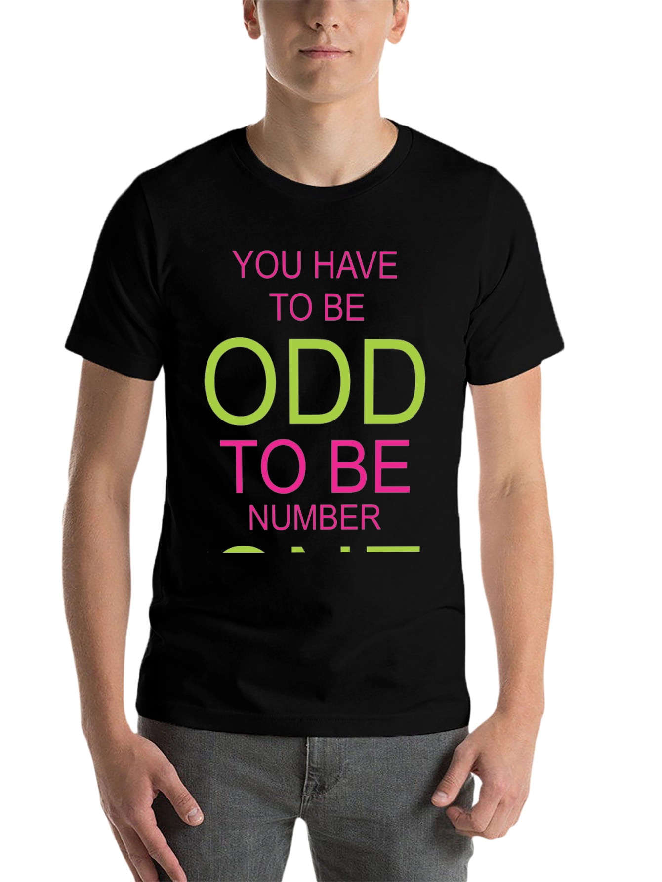 Black Odd Number Graphic T-Shirt view 7