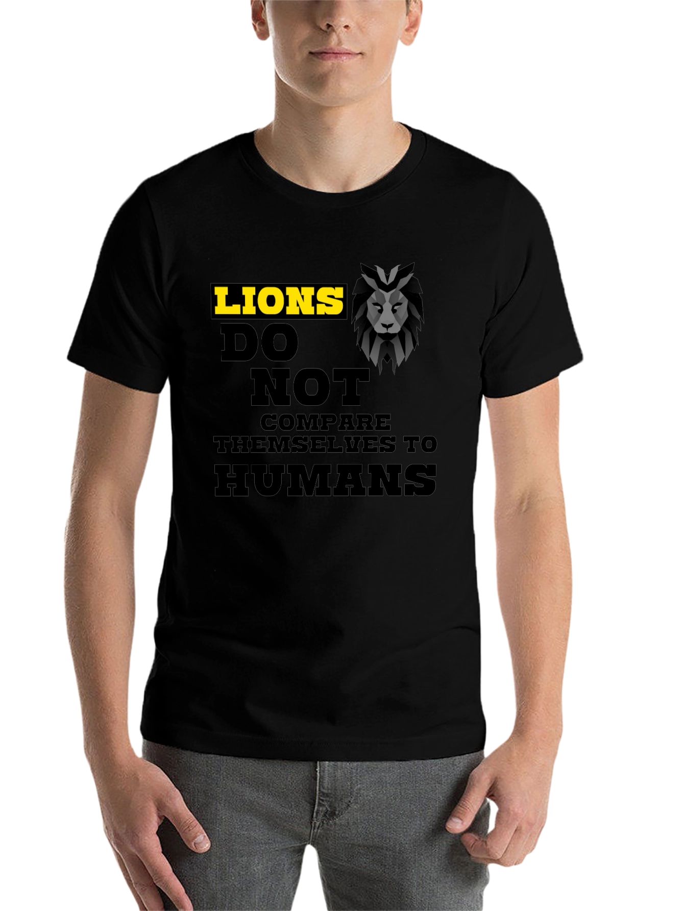 Black Lion's Don't Compare T-Shirt view 7