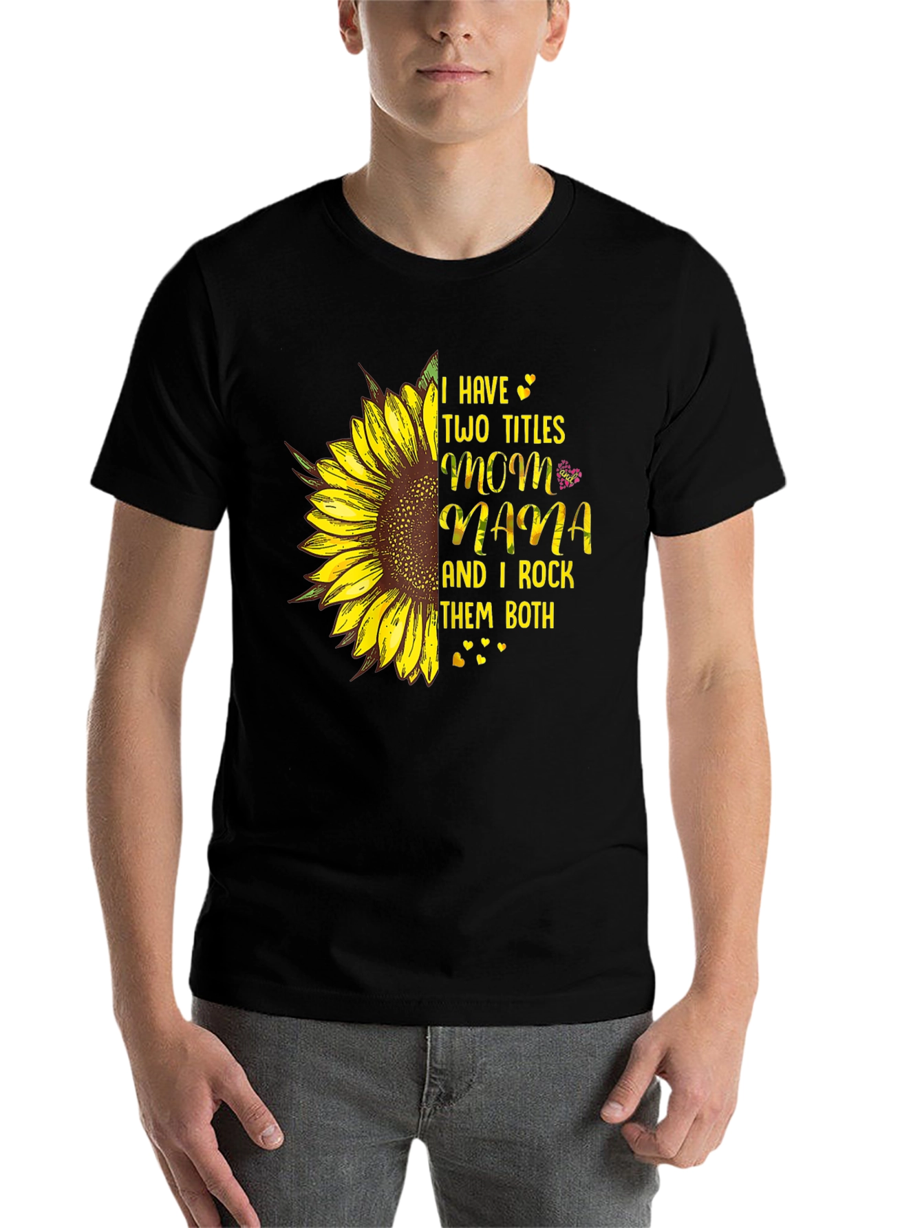 Mom & Mama Sunflower Graphic T-Shirt - 7