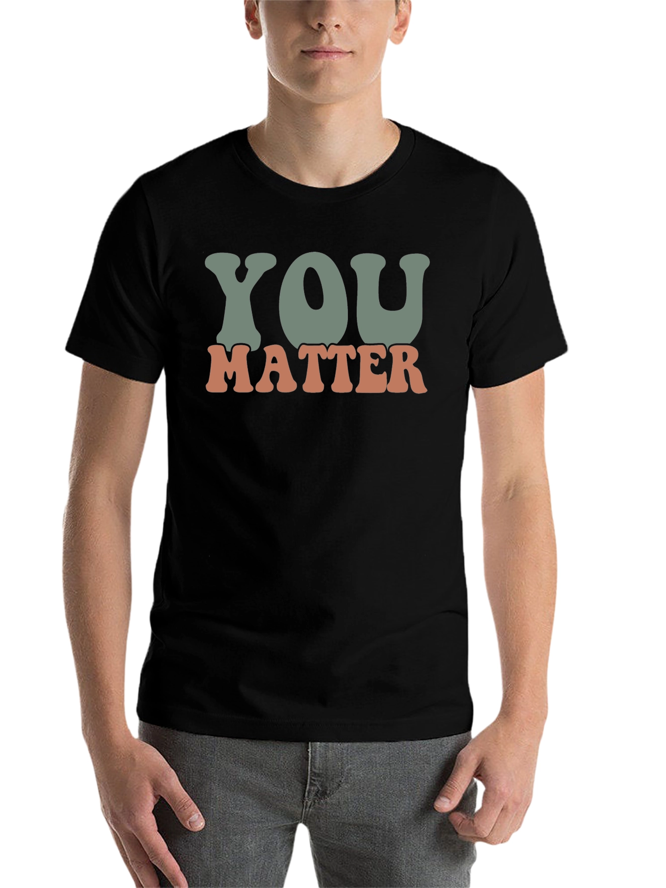 Black You Matter Graphic Tee - Positive Message T-Shirt view 7