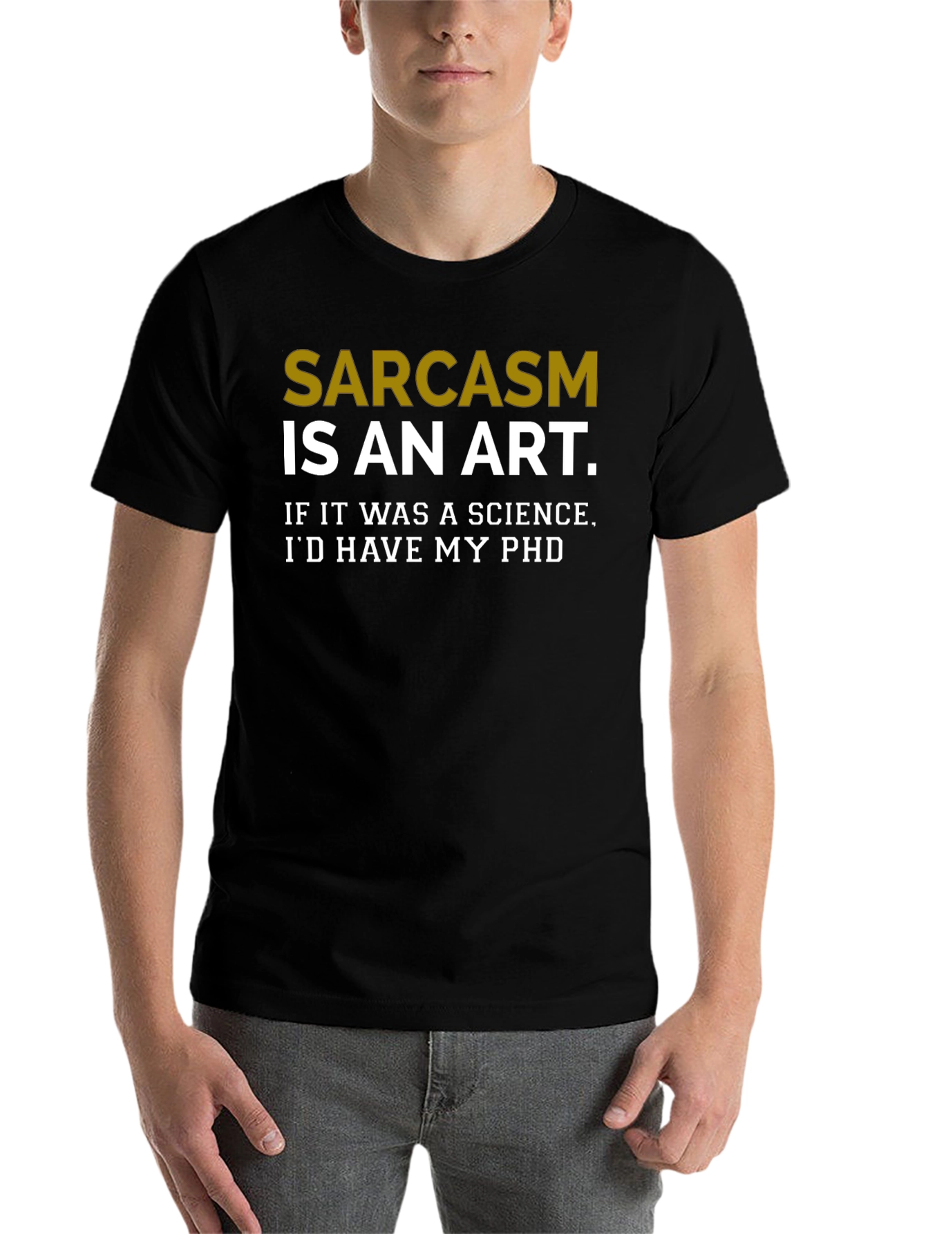 Black Sarcasm is an Art T-Shirt view 7