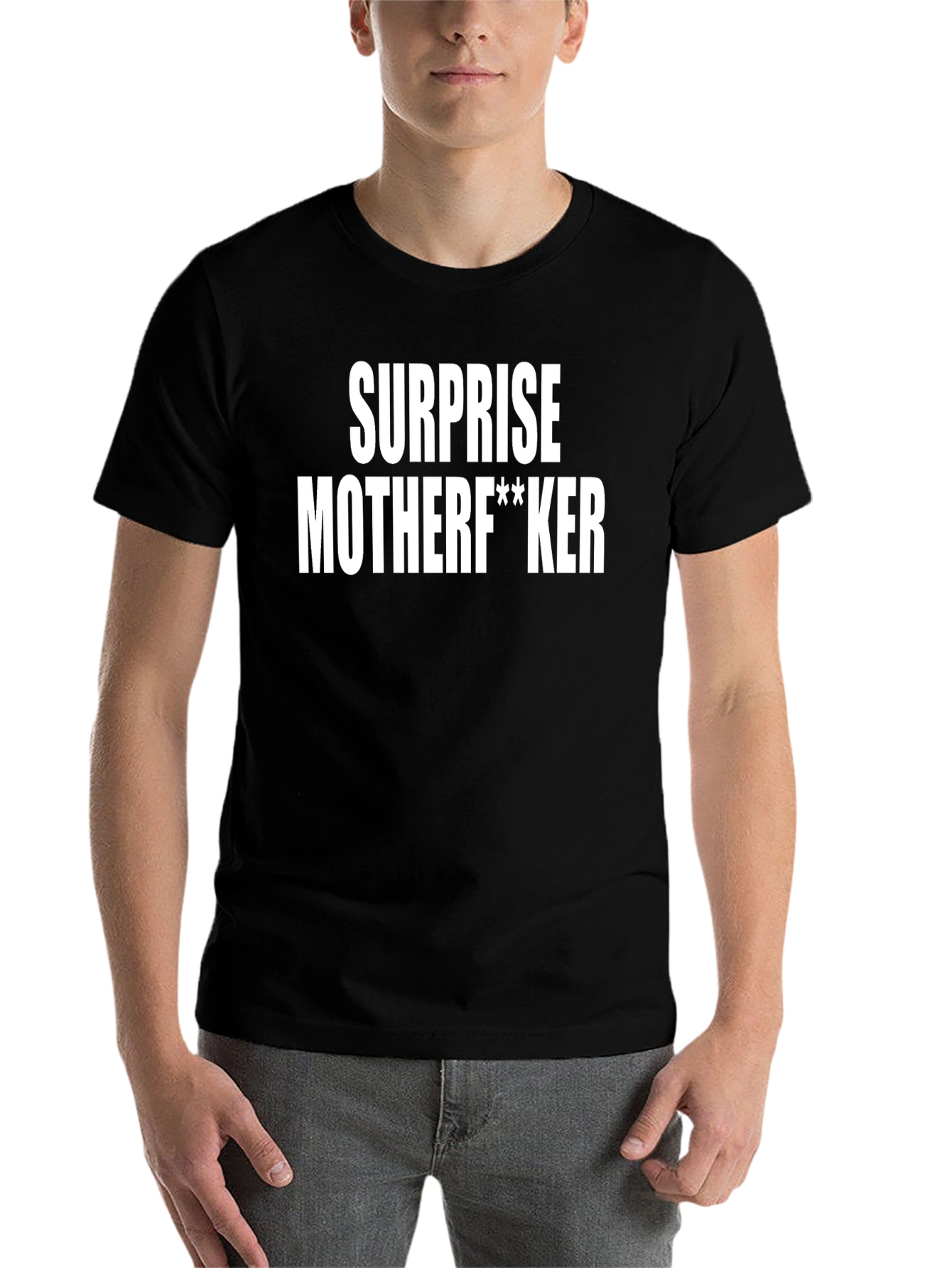 Black Surprise Motherf**ker Graphic Tee view 7
