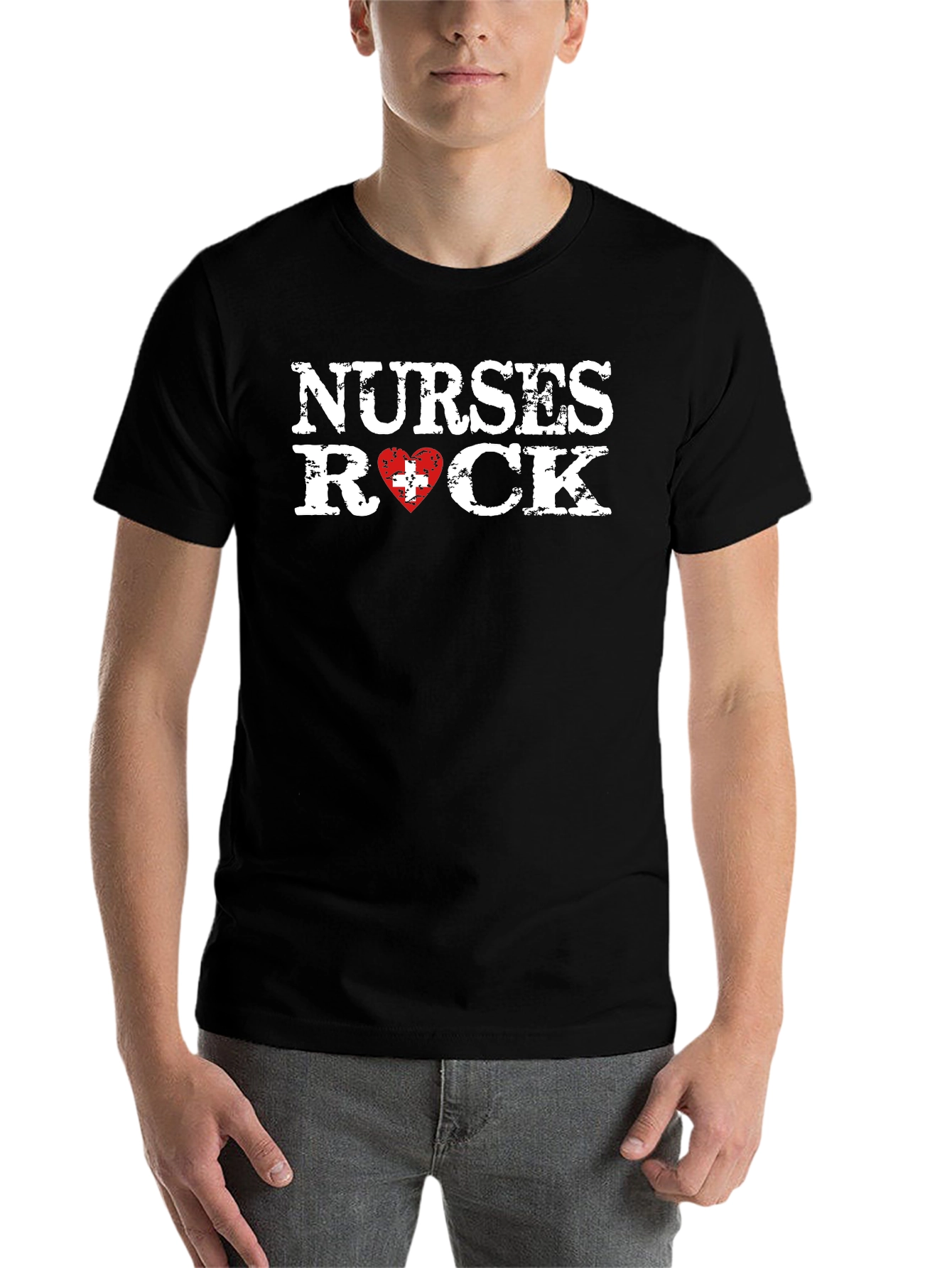 Black Nurses Rock T-Shirt view 7