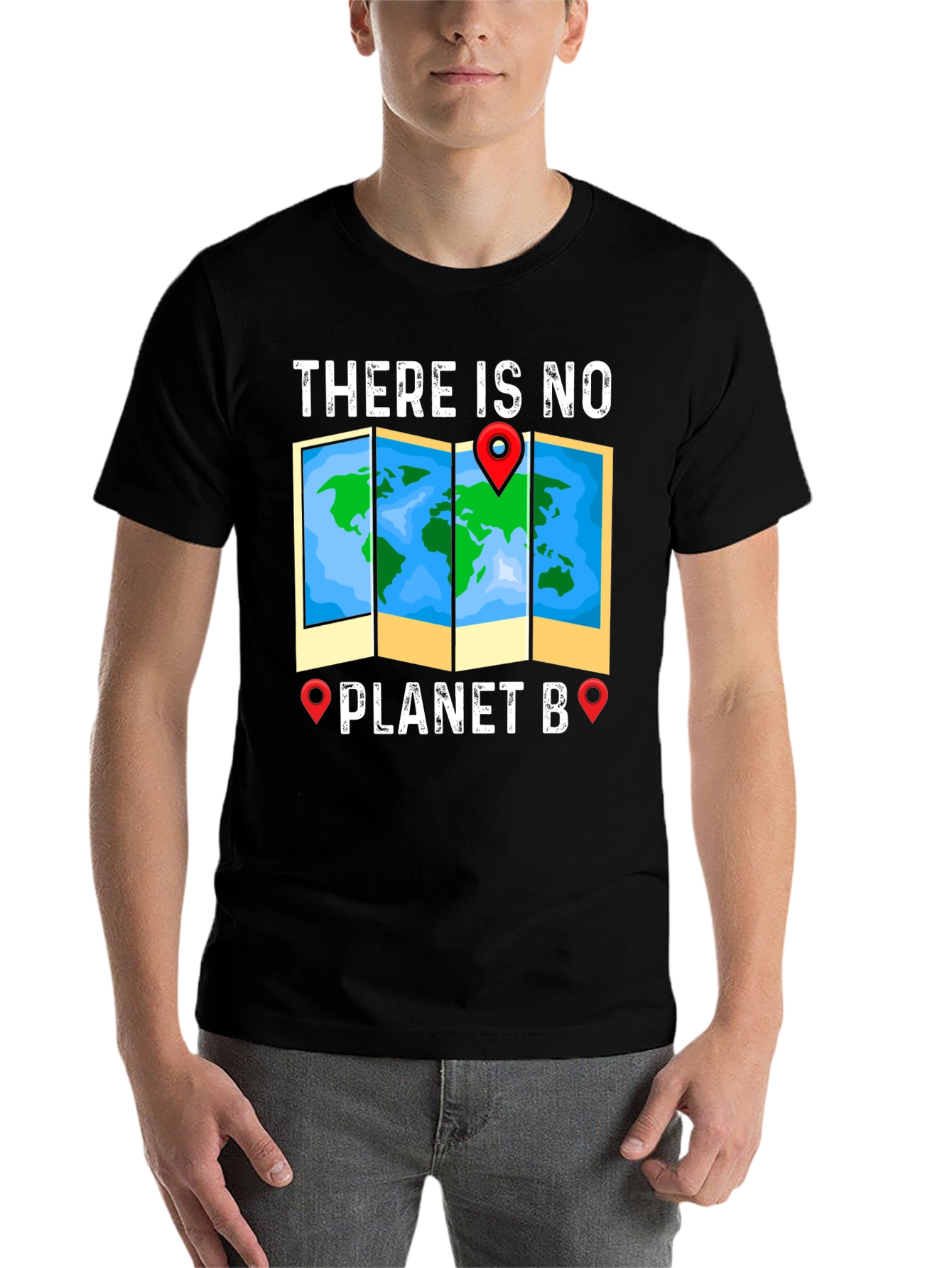 Black No Planet B Graphic Tee view 7