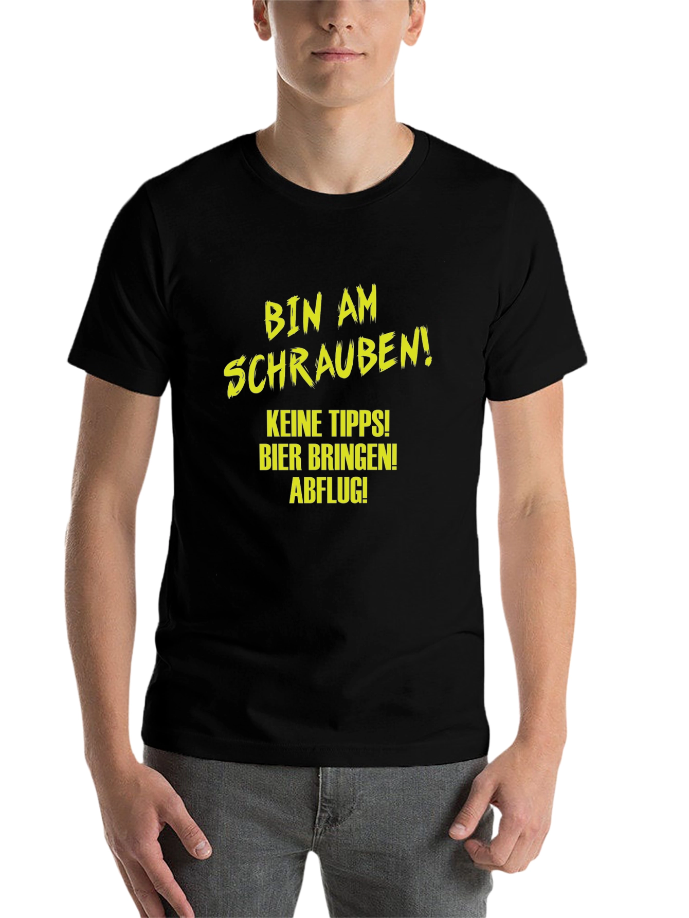 Funny Mechanic T-Shirt - Bin Am Schrauben! Beer & No Tips! - 7