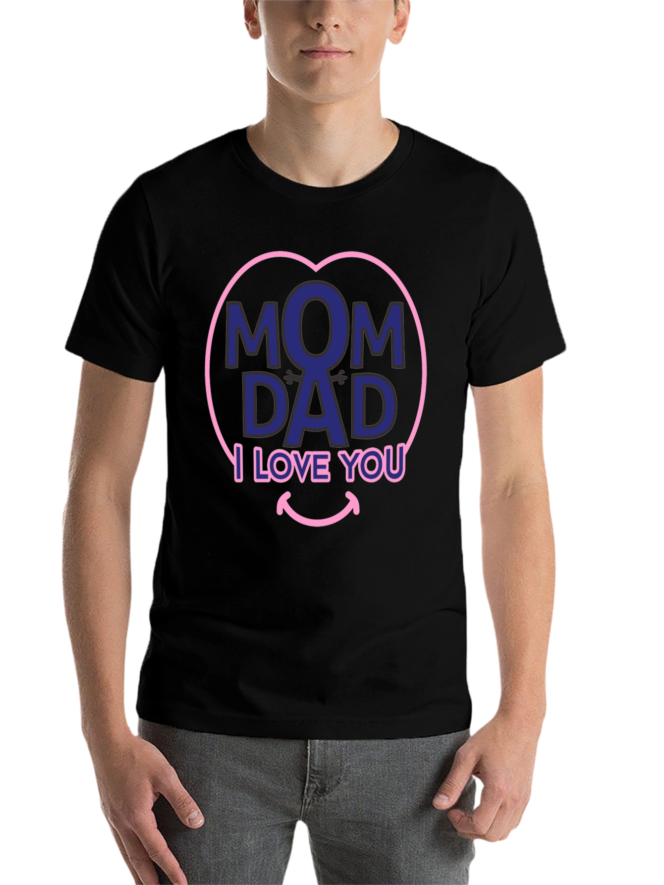 Black Mom & Dad I Love You T-Shirt view 7