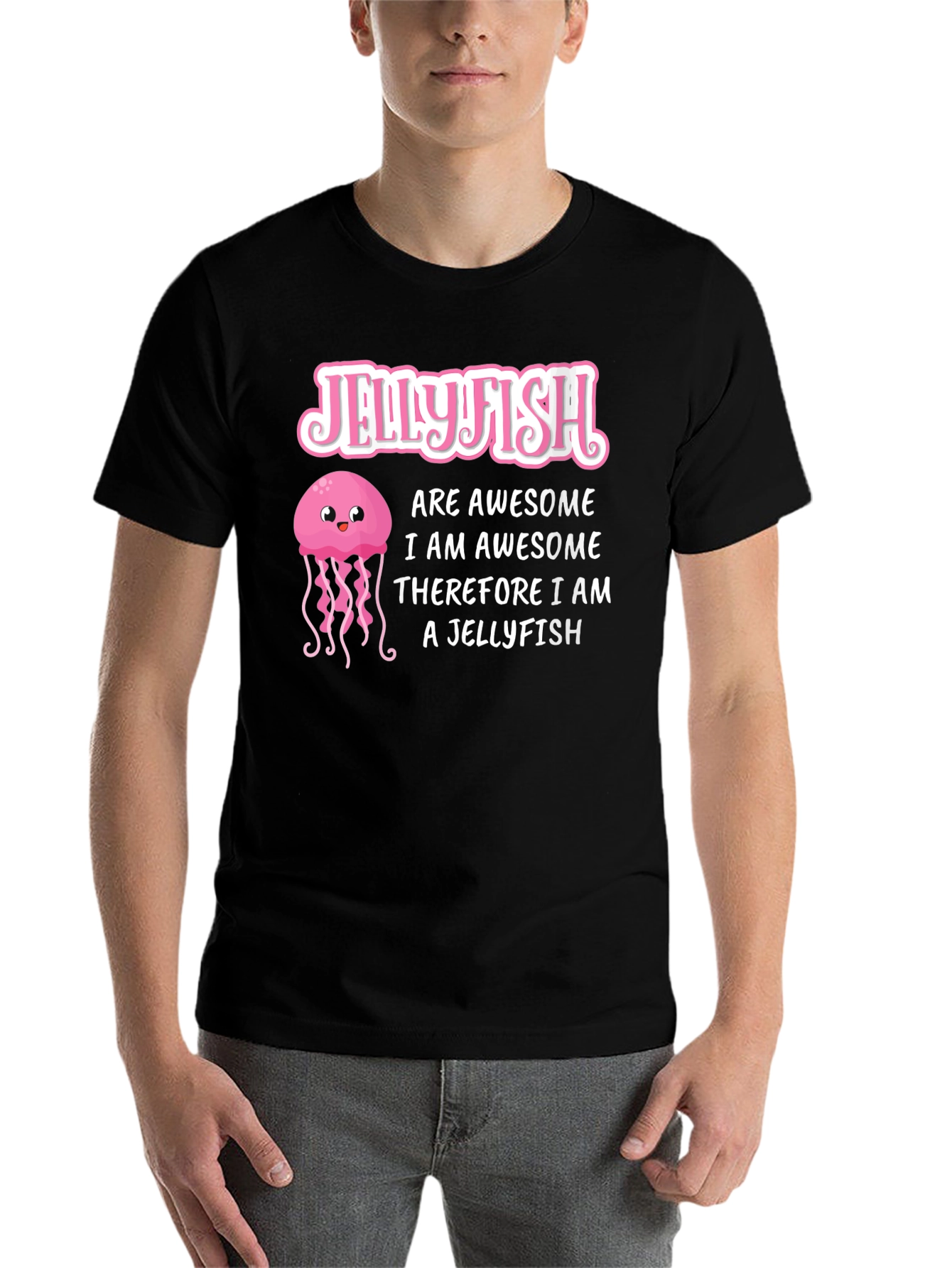 Black Jellyfish Lover T-Shirt - Awesome Jellyfish Design view 7