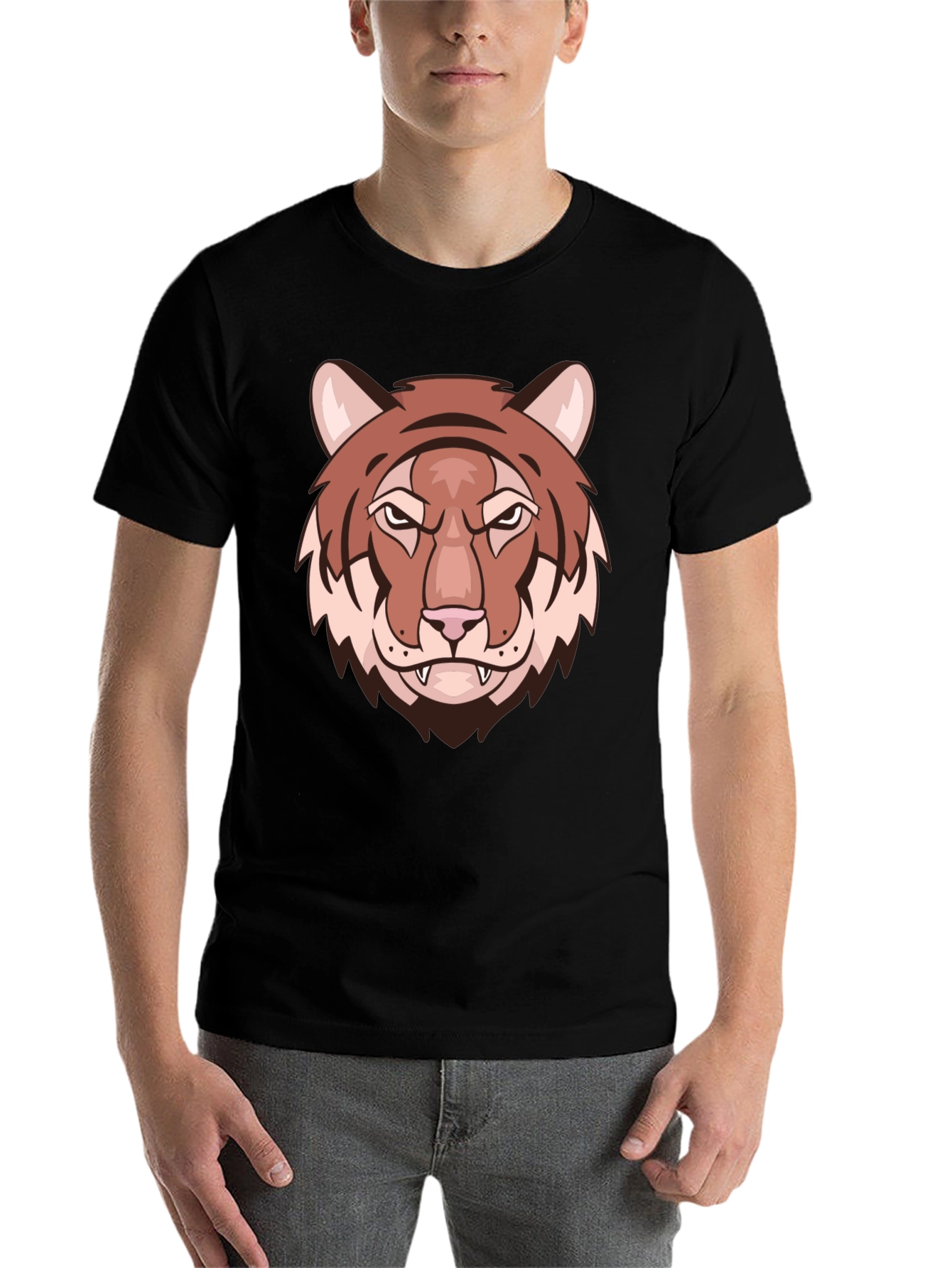 Black Black Tiger Graphic T-Shirt view 7