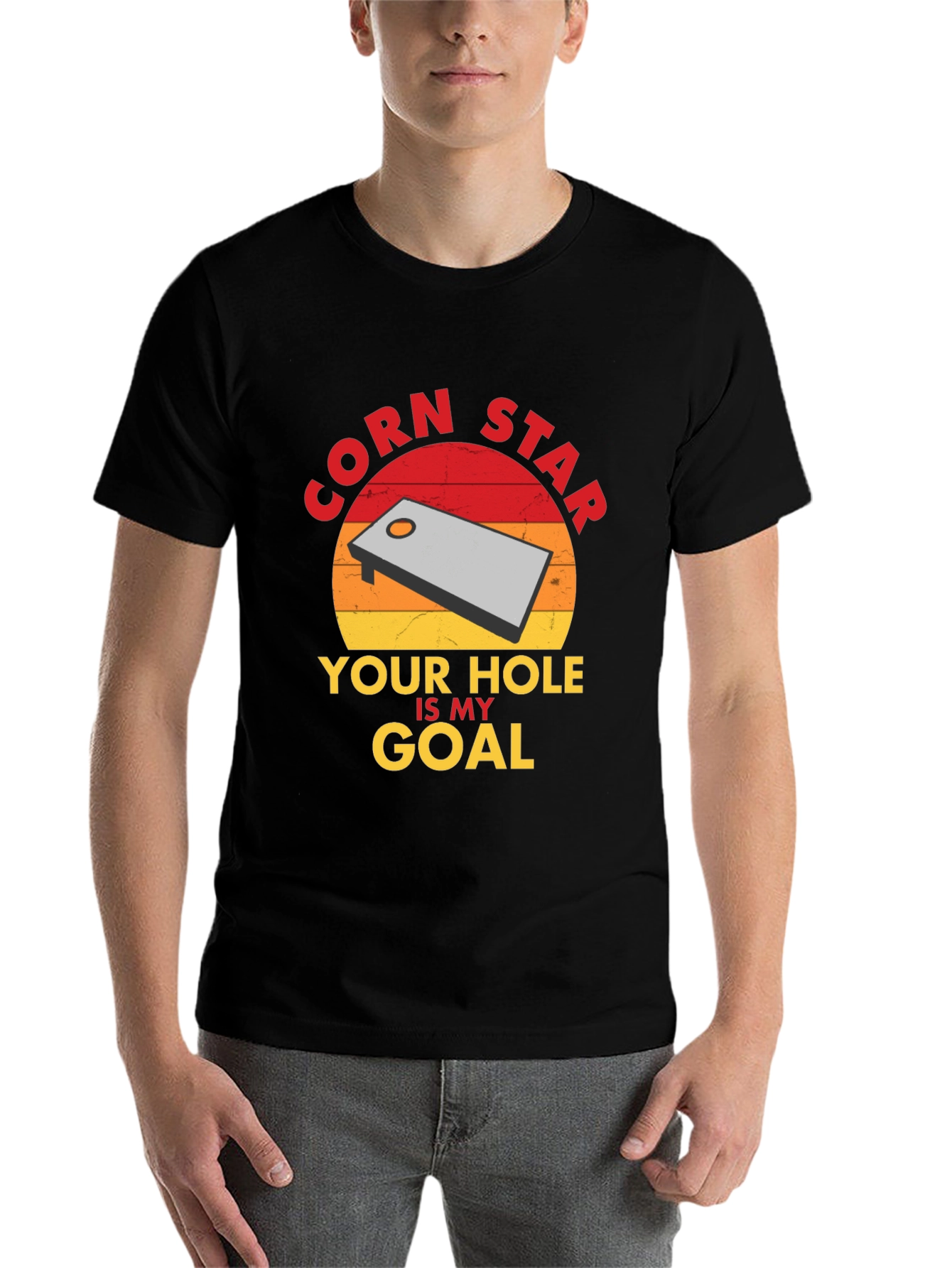 Black Corn Star T-Shirt - Your Hole Is My Goal! view 7