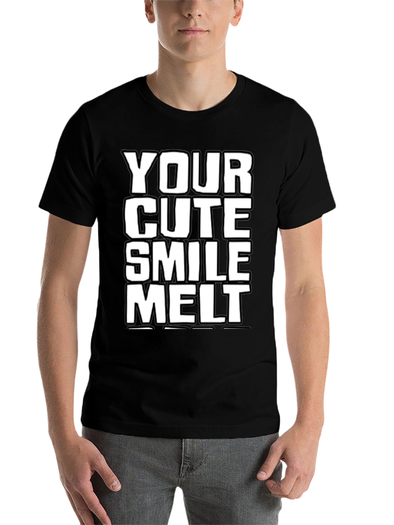 Black Your Cute Smile Melt T-Shirt view 7
