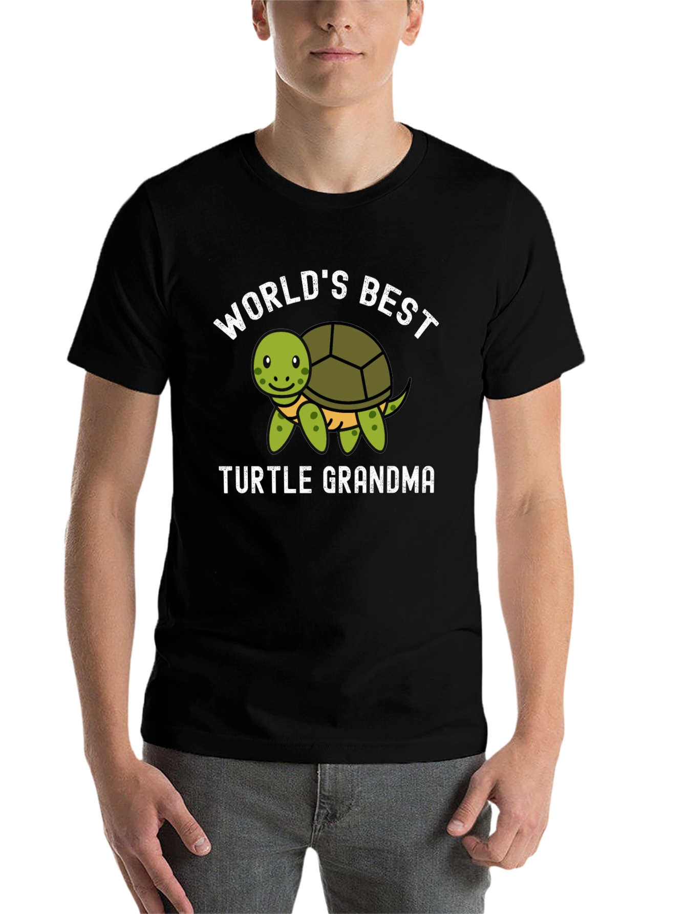 Black World's Best Turtle Grandma T-Shirt view 7