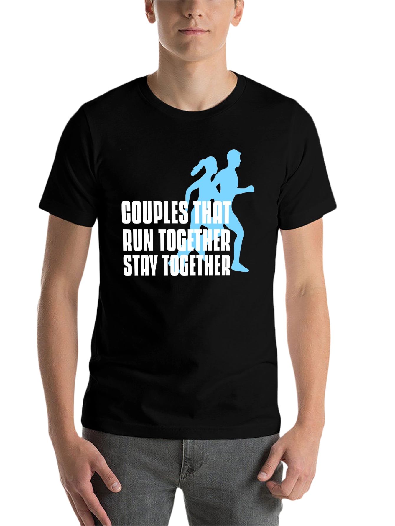 Black Couples That Run Together Stay Together T-Shirt view 7