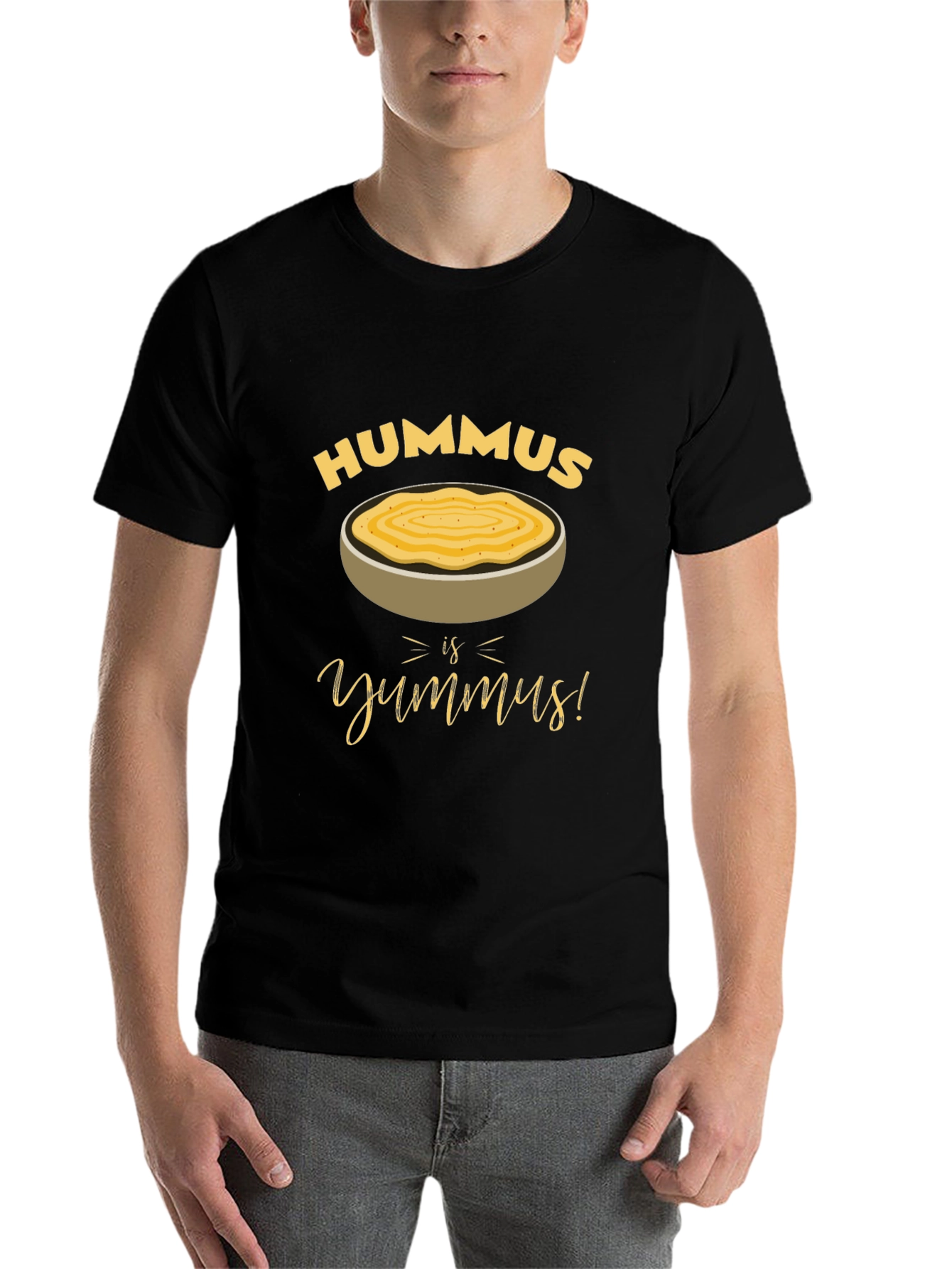 Black Hummus is Yumm-us! T-Shirt view 7