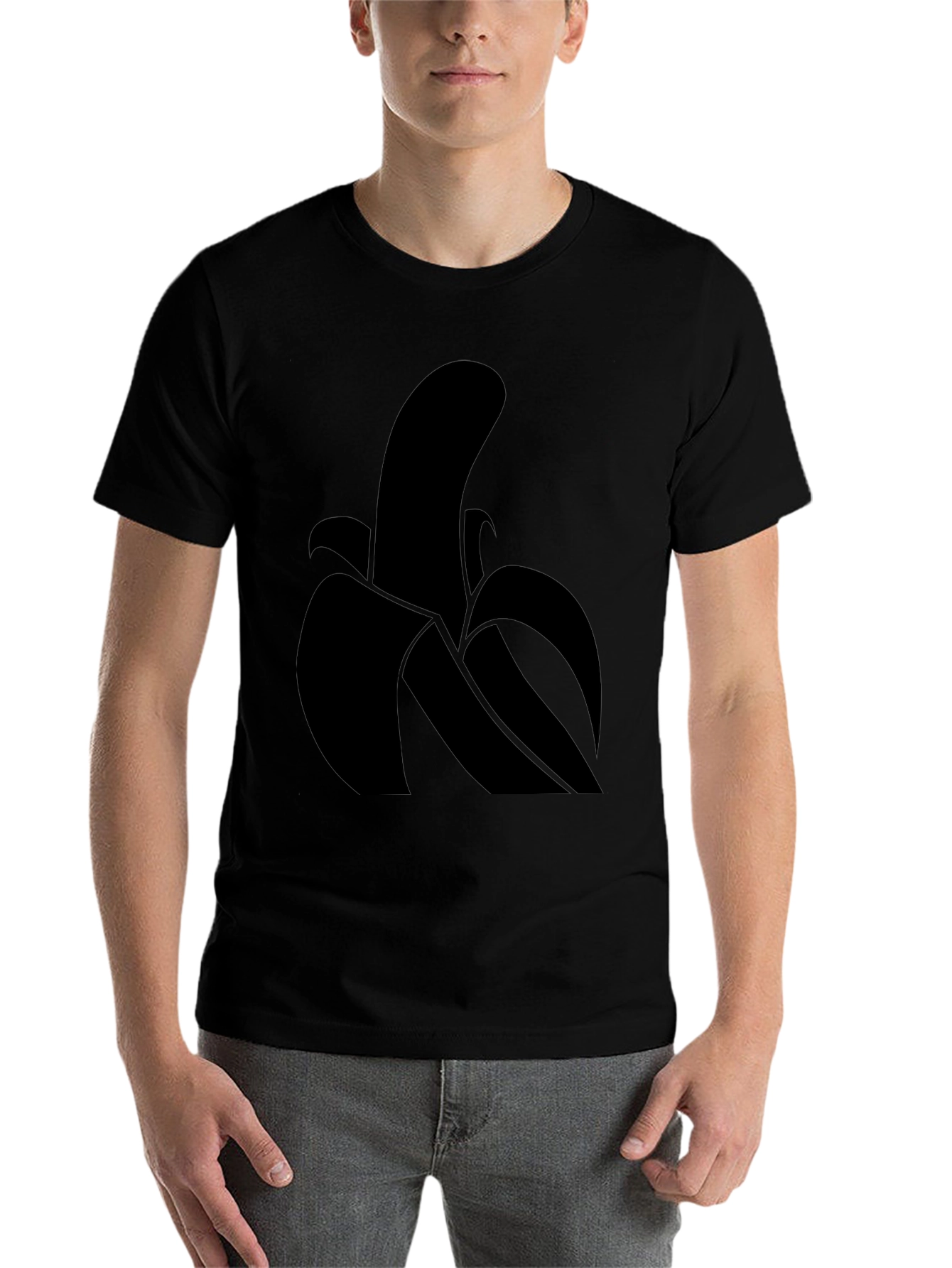 Black Banana Graphic Tee - Modern Minimalist Design view 7